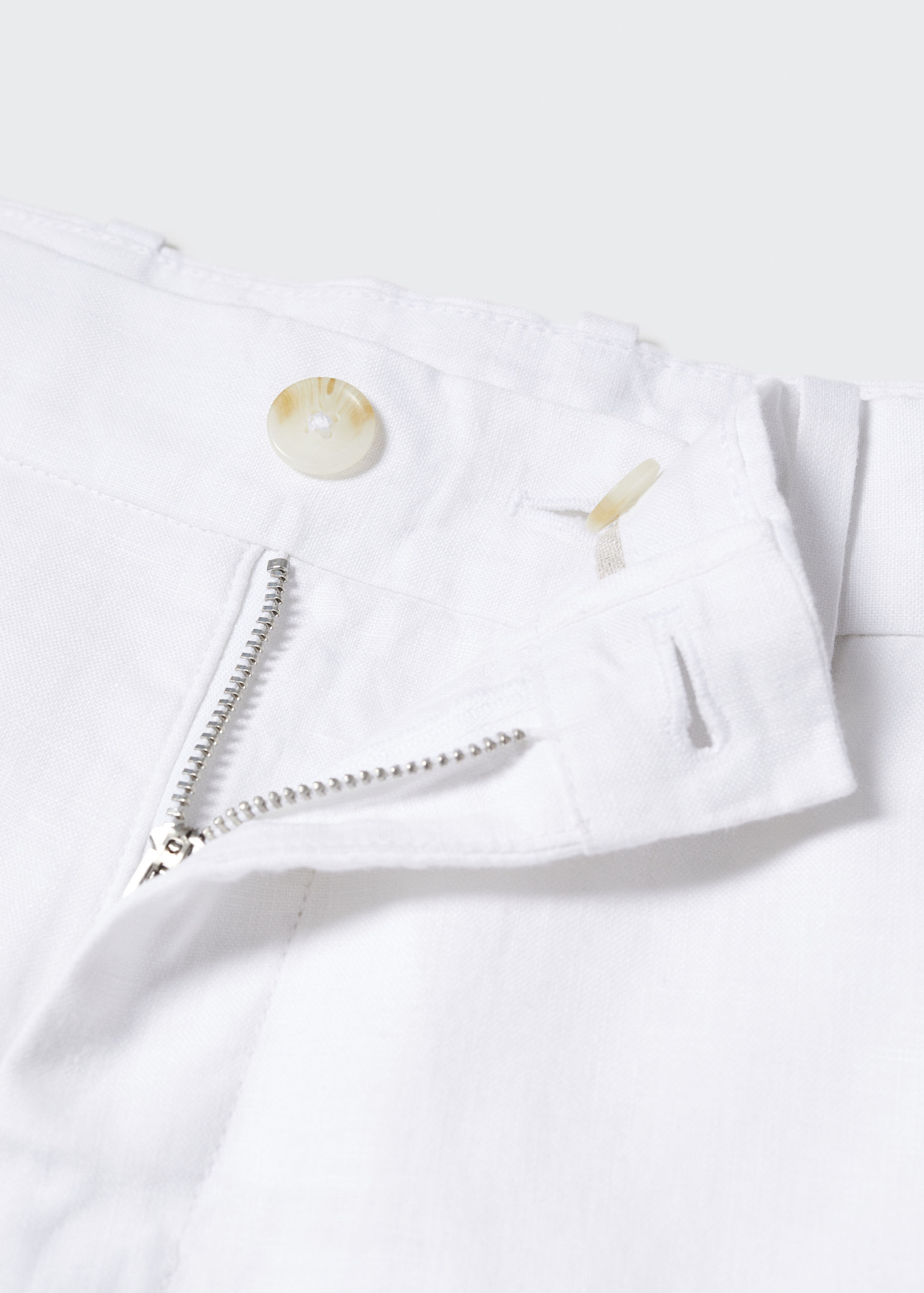 100% linen bermuda shorts - Details of the article 8