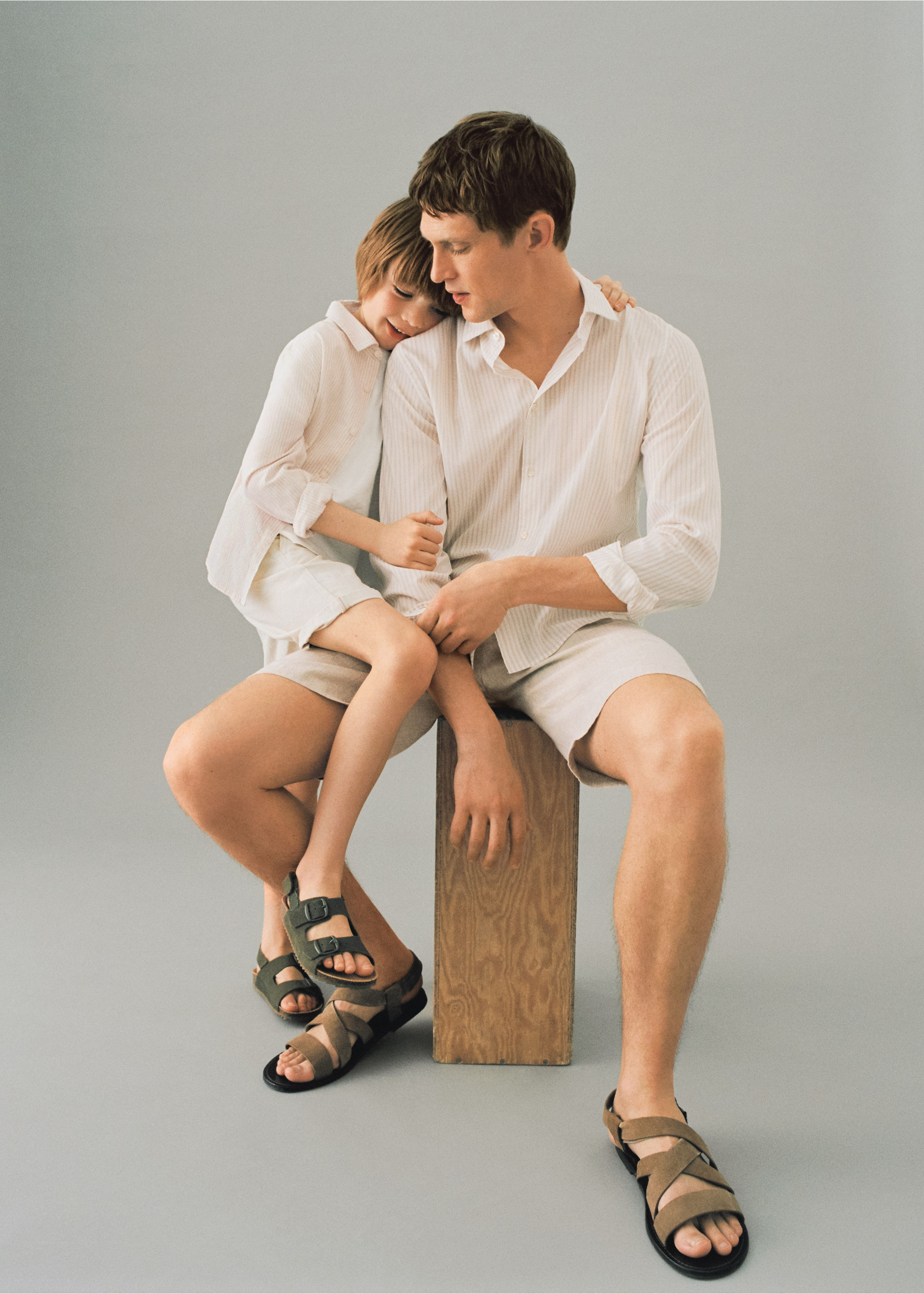 100% linen bermuda shorts - Details of the article 5