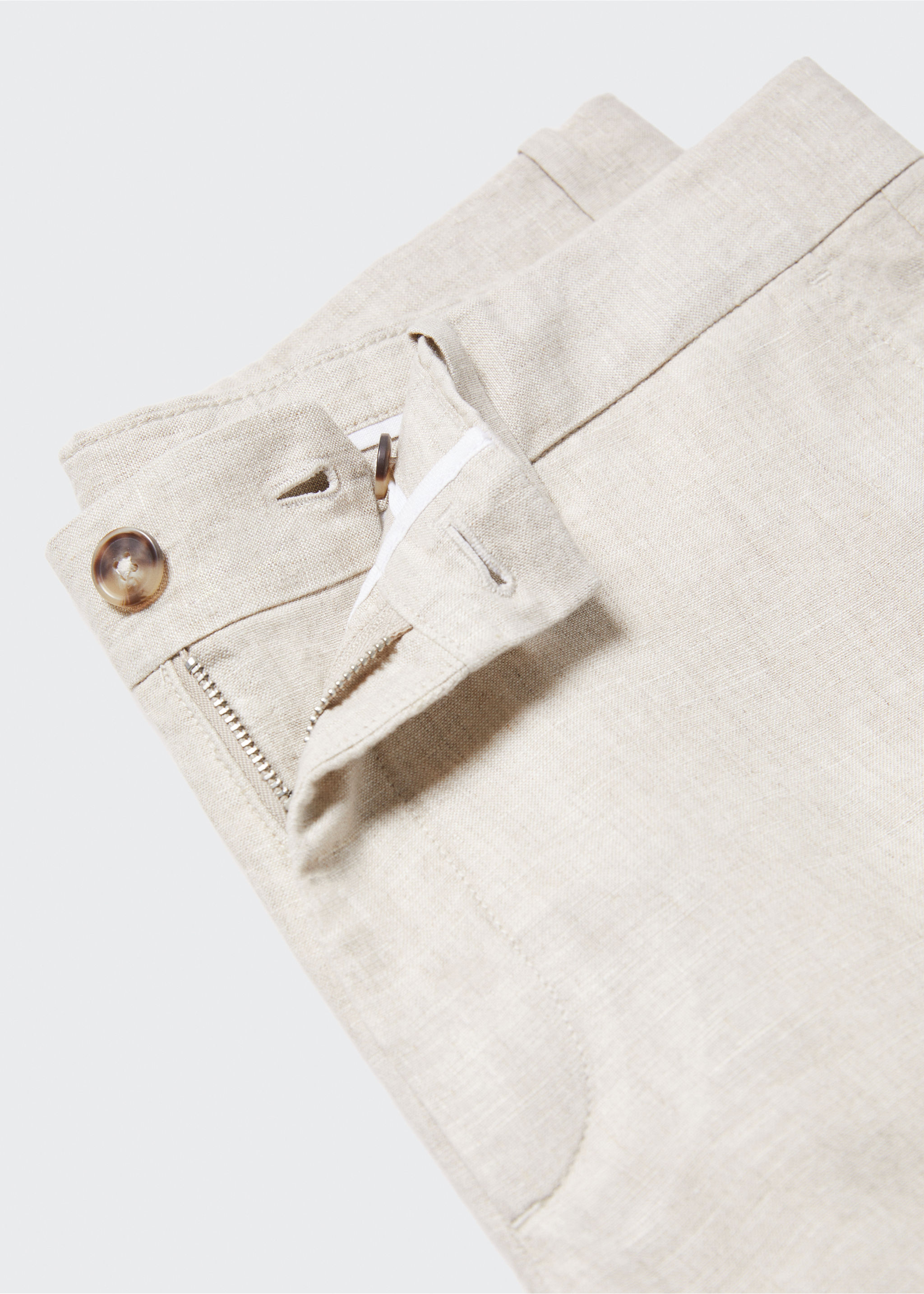 100% linen bermuda shorts - Details of the article 8