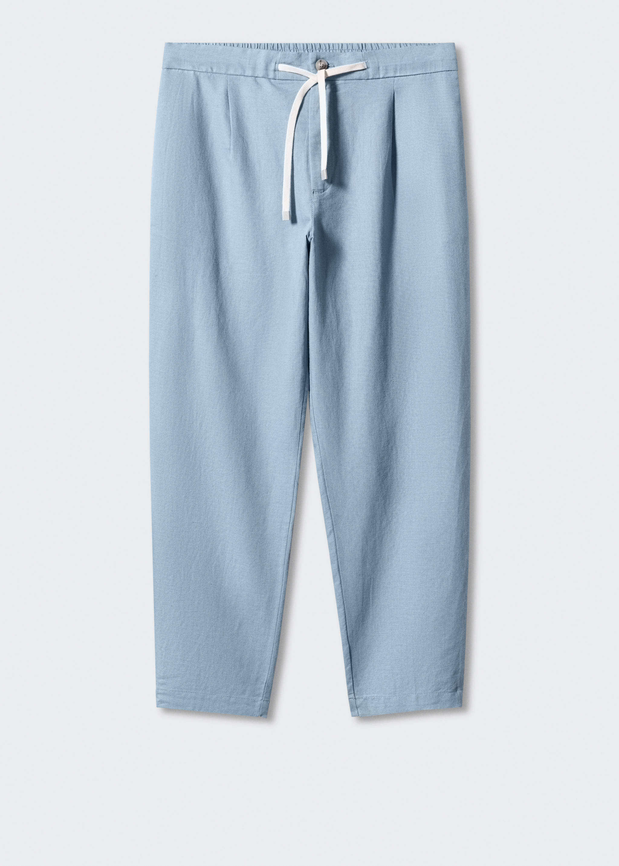 Slim Fit-Leinenhose mit Kordel - Artikel ohne Model