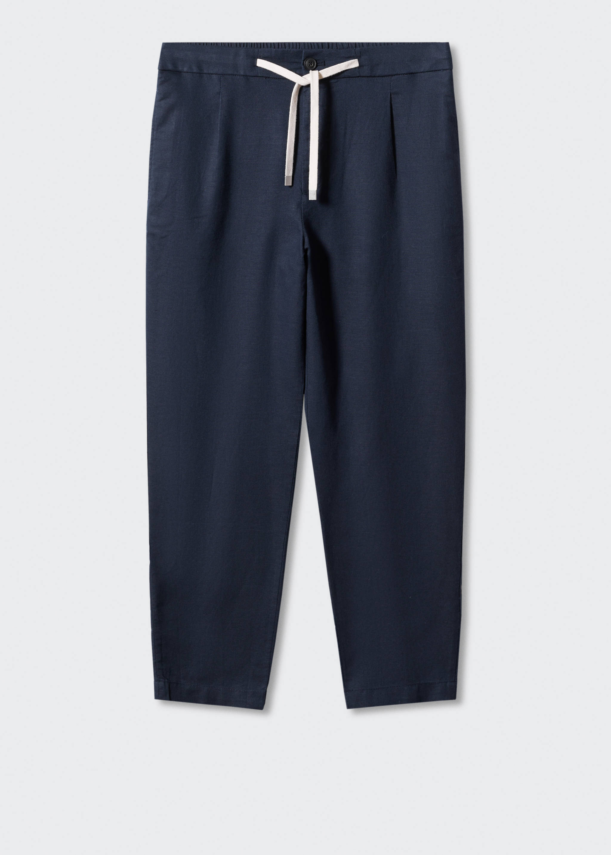 Slim Fit-Leinenhose mit Kordel - Artikel ohne Model