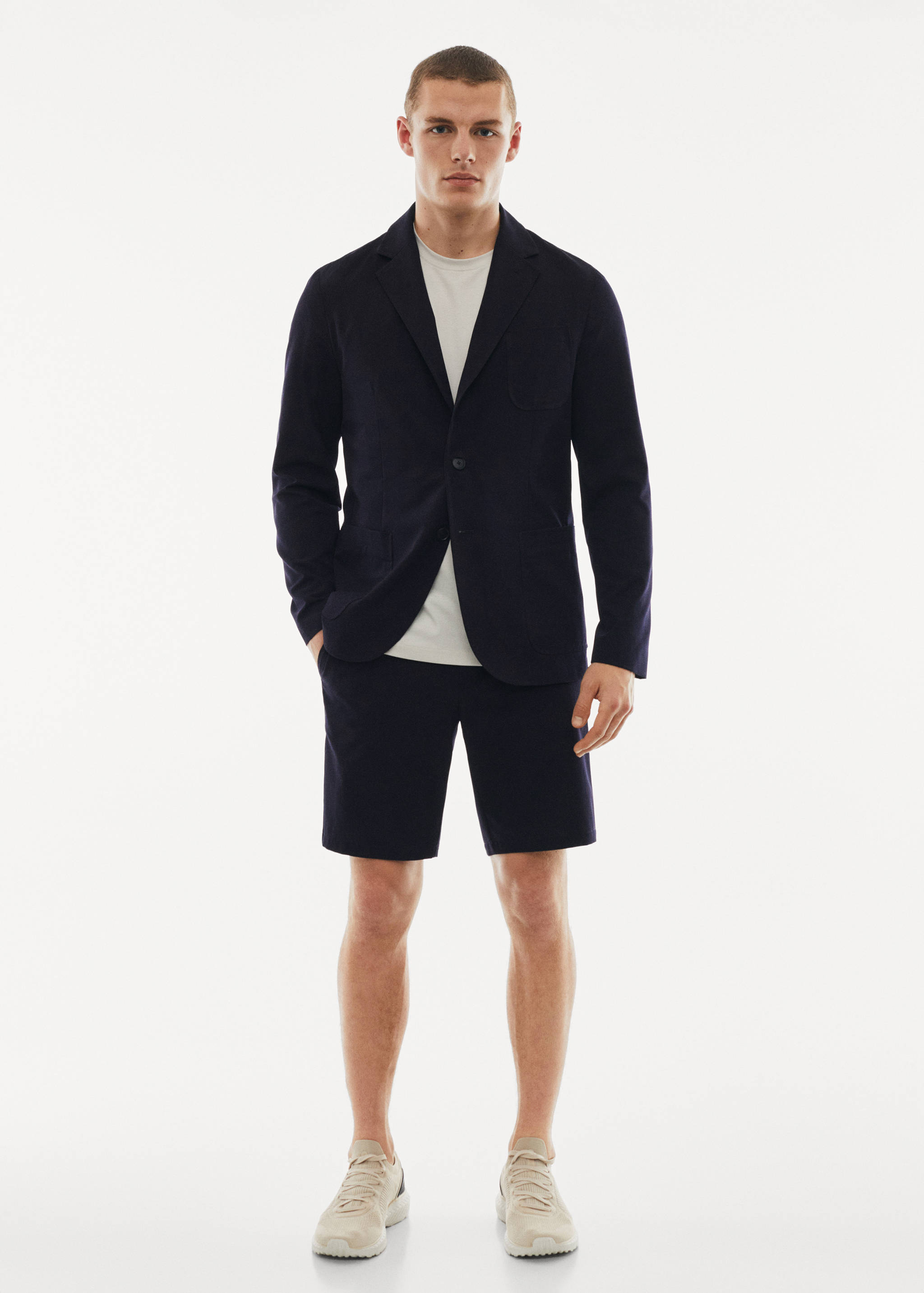 Wasserabweisende Stretch-Bermudashorts - Allgemeine Ansicht