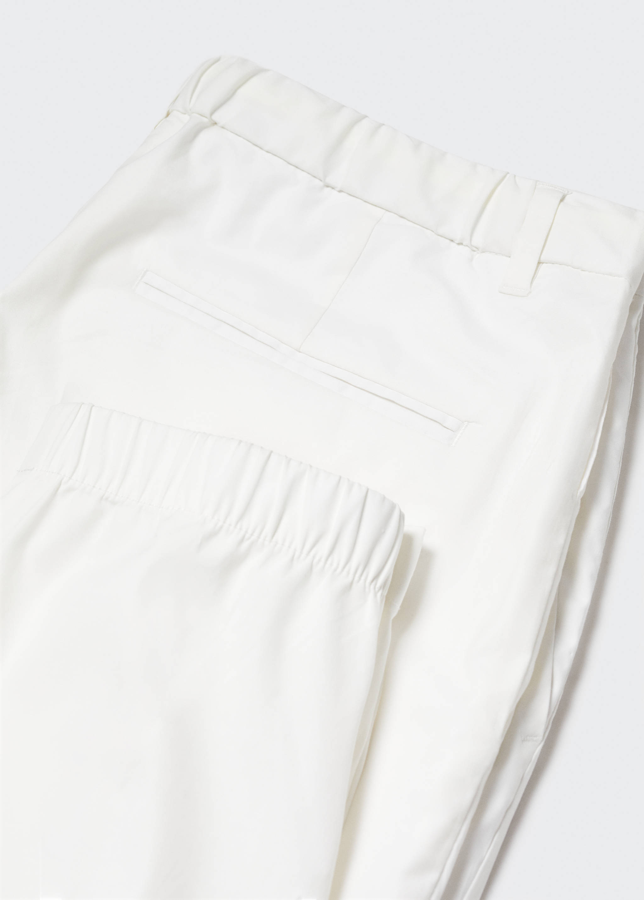 Slim-fit cotton trousers - Details of the article 8