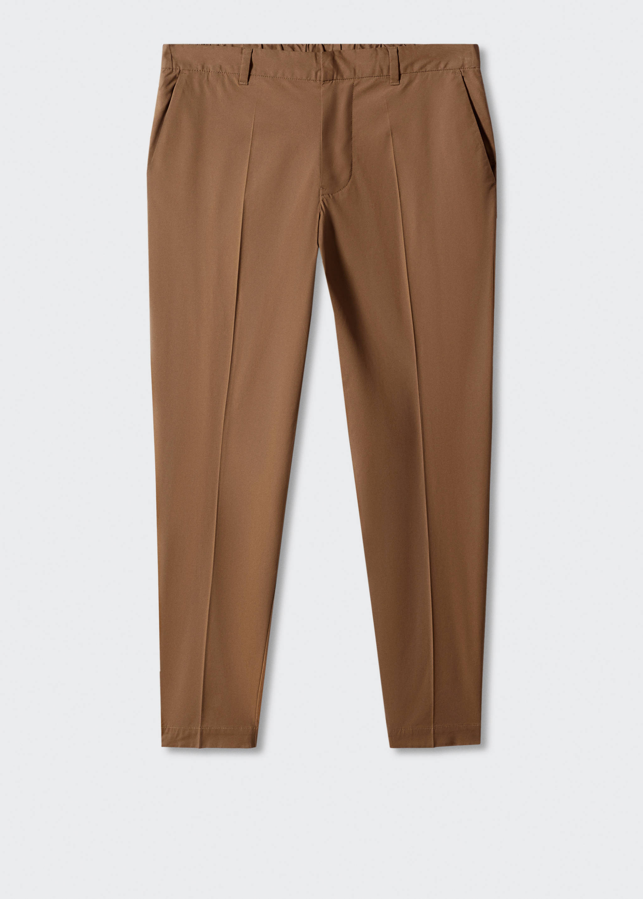 Slim-fit cotton trousers - Article without model