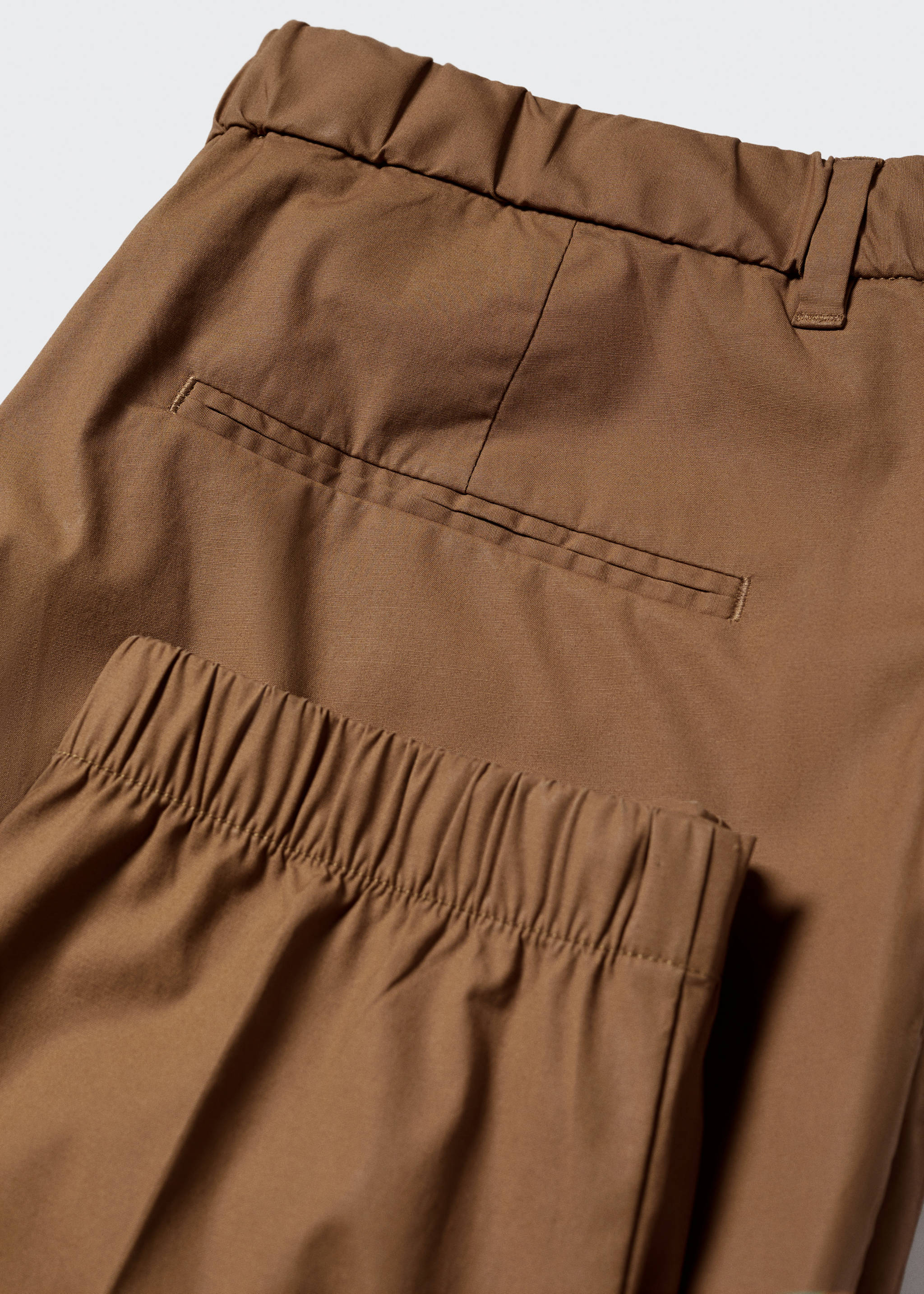 Slim-fit cotton trousers - Details of the article 8