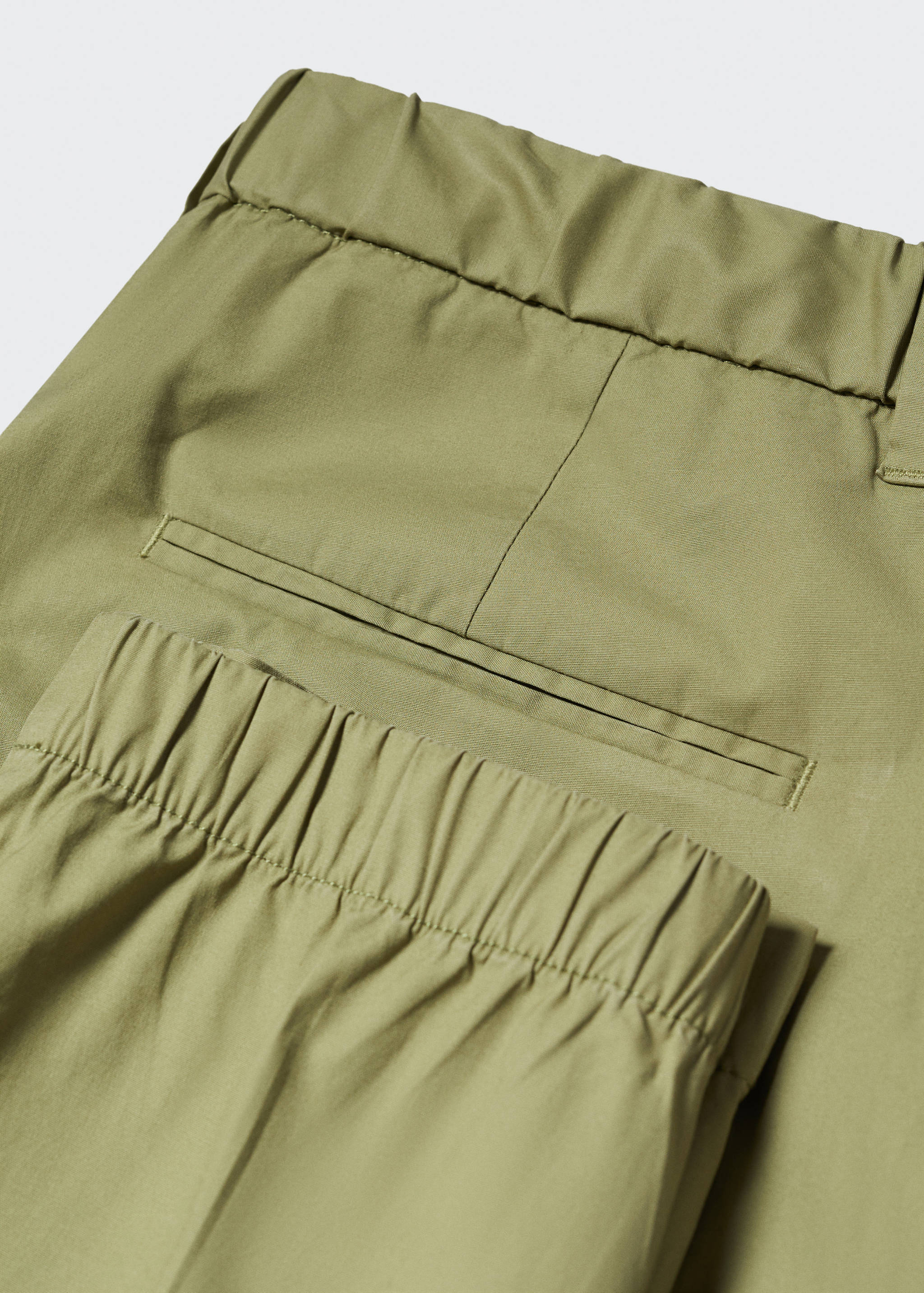 Slim-fit cotton trousers - Details of the article 8