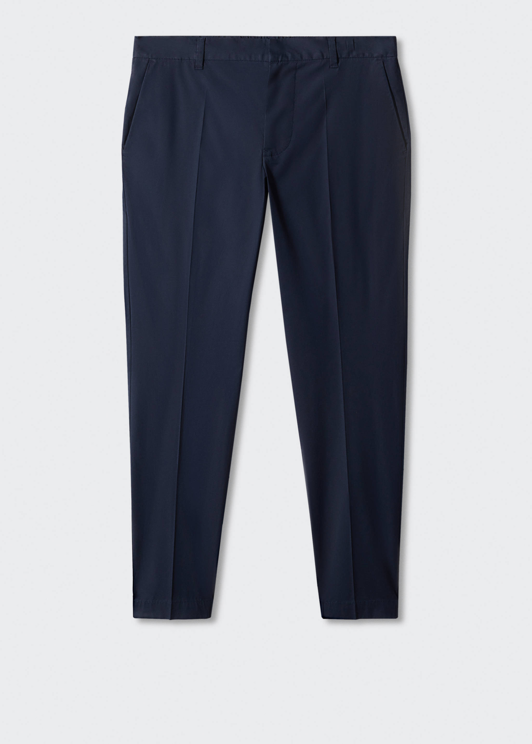 Slim-fit cotton trousers - Article without model