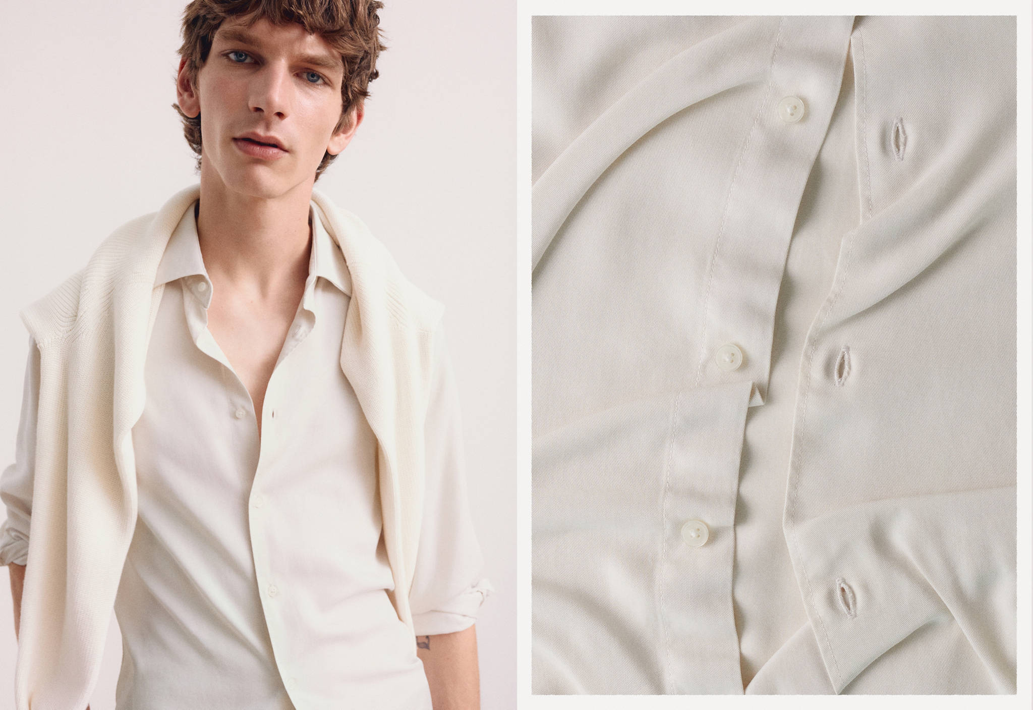 Lyocell fluid shirt - Panoramic plane