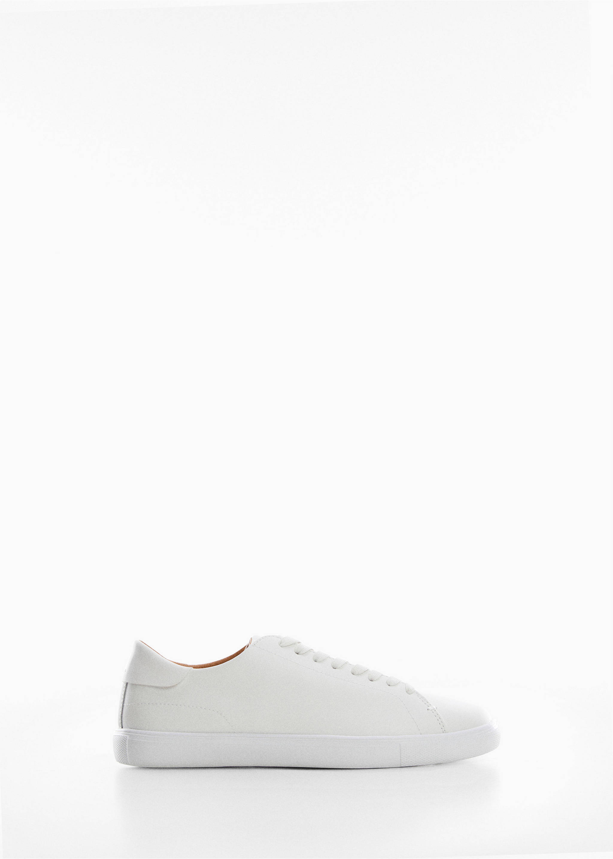 Monocoloured leather sneakers - Article without model, White. Ref: 57040643-00.