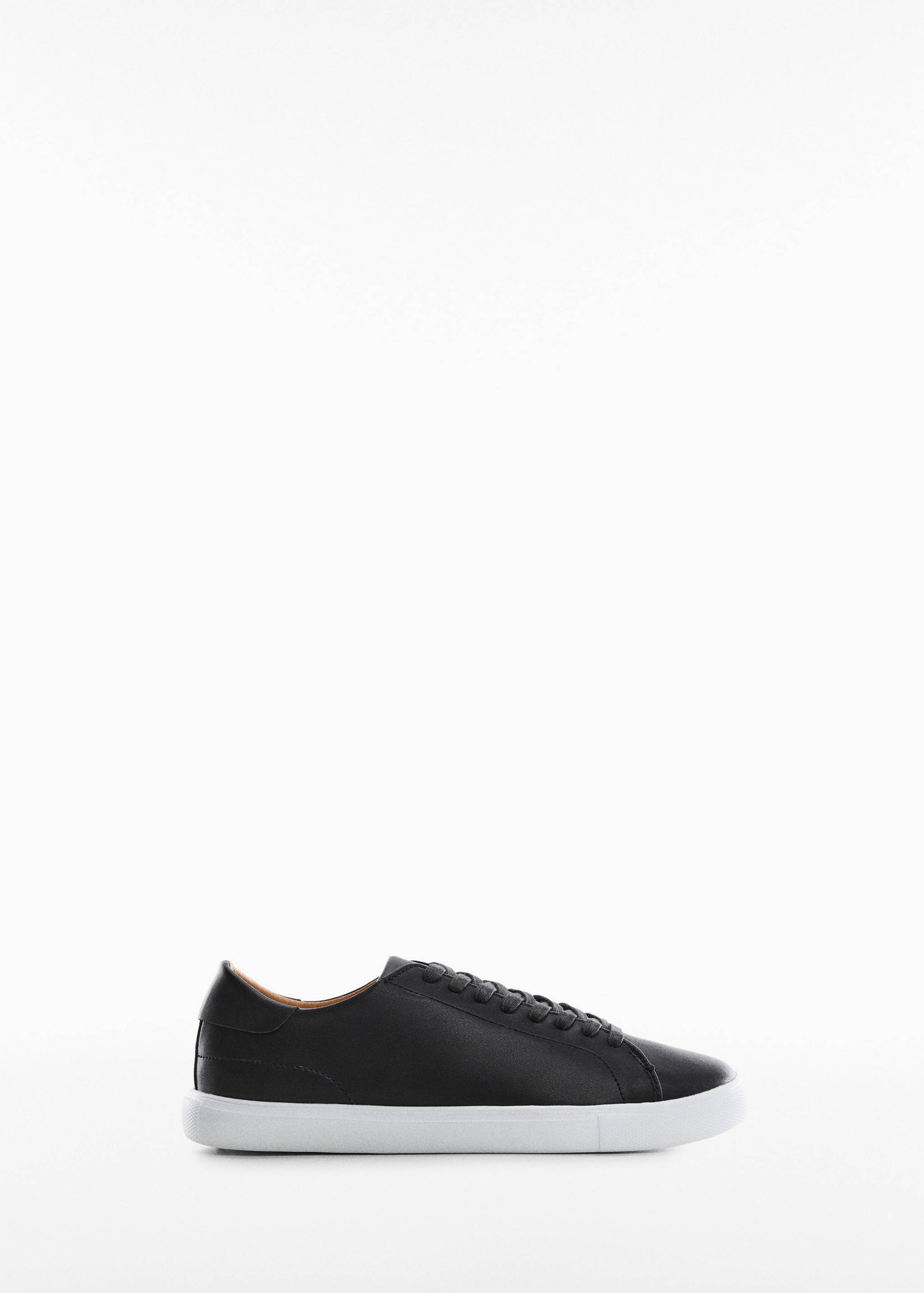 Monocoloured leather sneakers - Article without model
