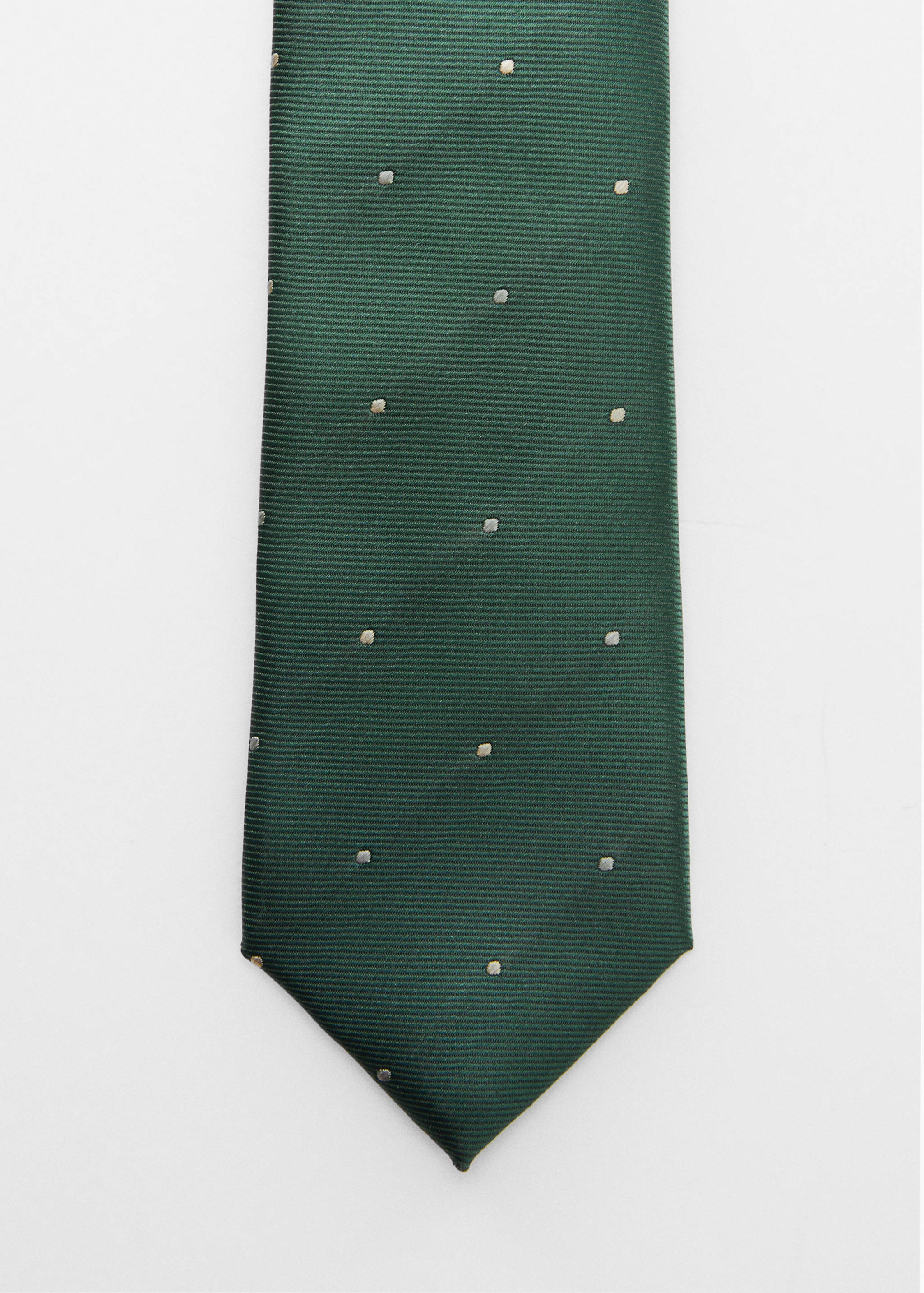 Tie with micro polka-dot structure - null