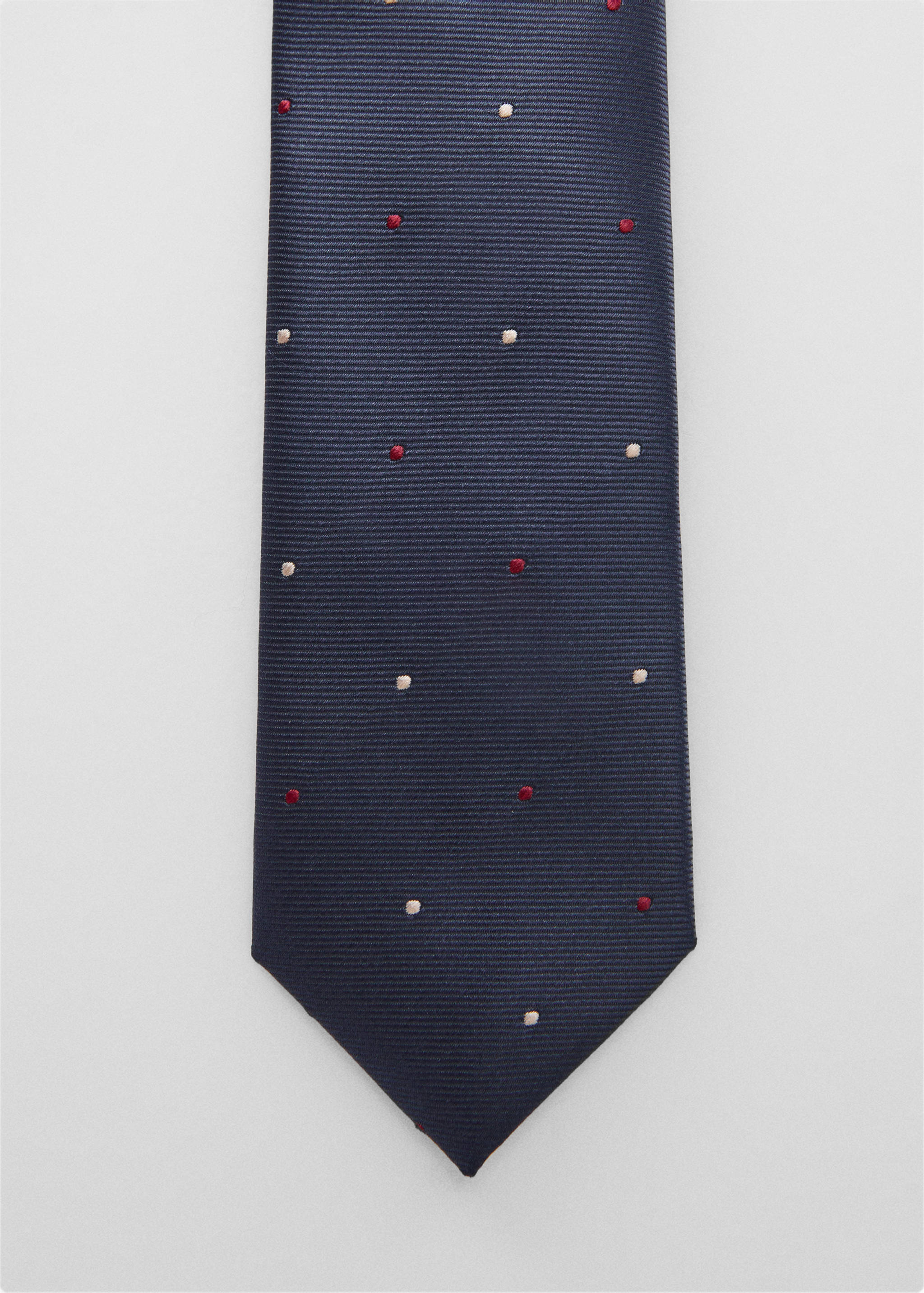 Tie with micro polka-dot structure - null