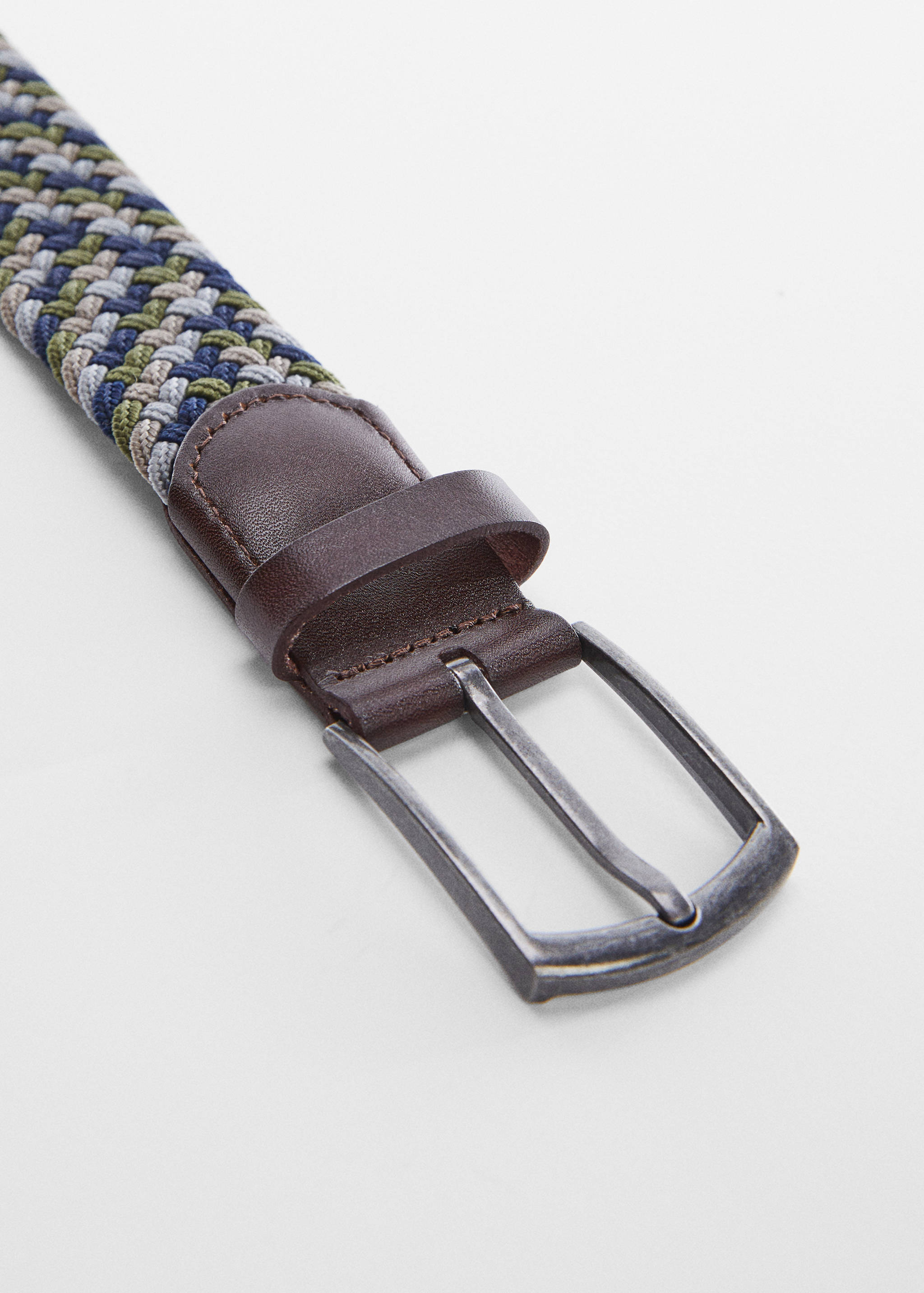 Flätat stretchigt skärp färger - Bild av mittparti