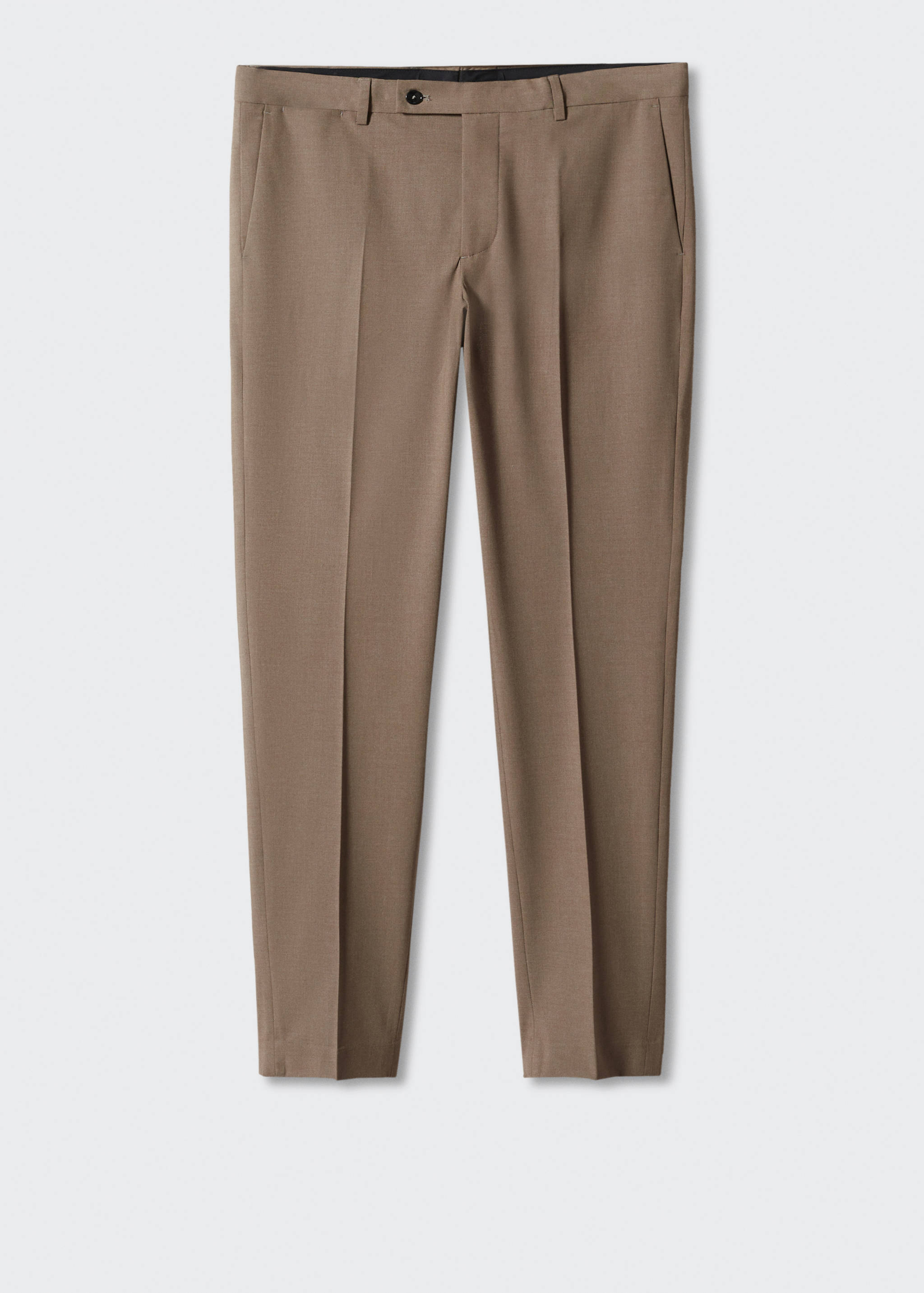 Stretch-fabric slim-fit suit trousers - Article without model