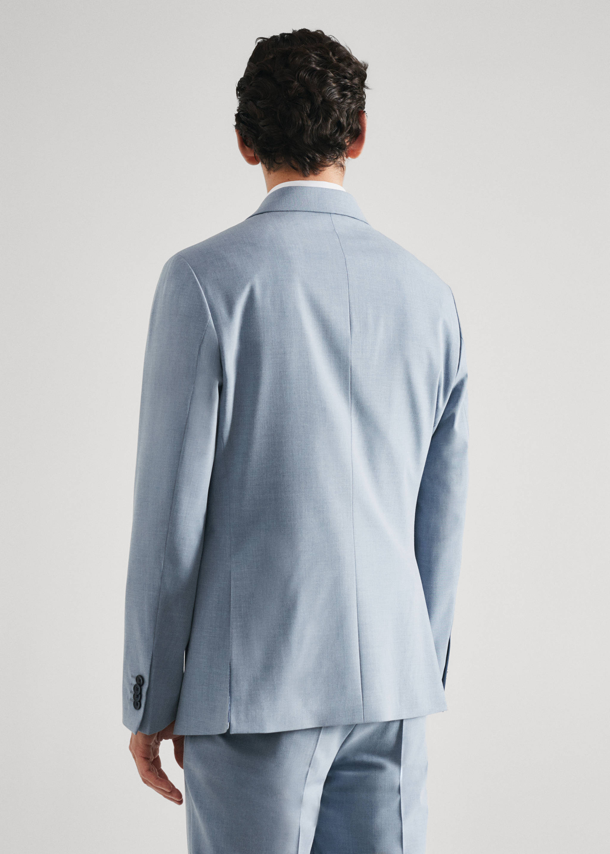 Slim Fit-Anzugjacke aus Comfort-Stretch-Gewebe - Rückseite des Artikels