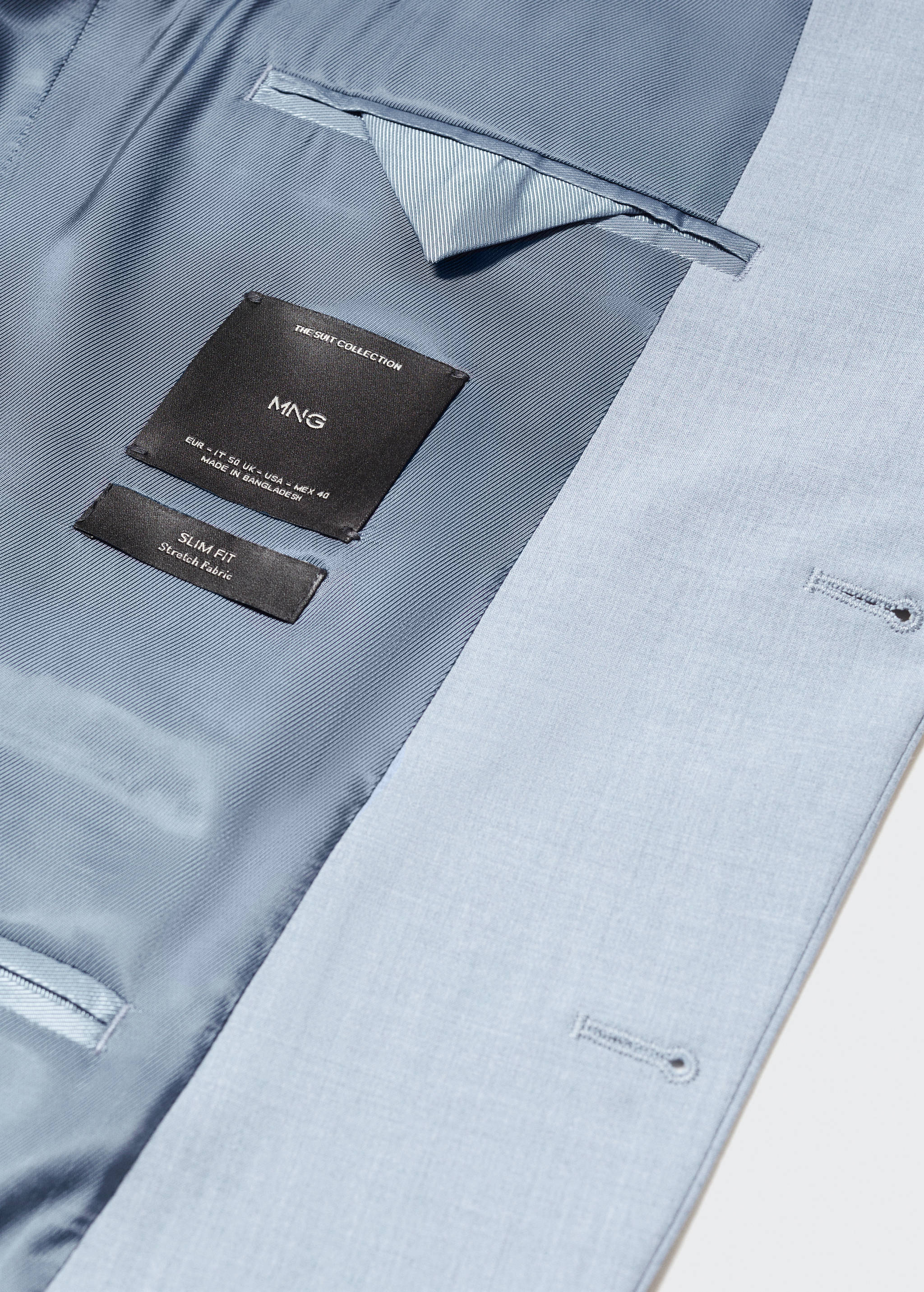 Slim Fit-Anzugjacke aus Comfort-Stretch-Gewebe - Detail des Artikels 8