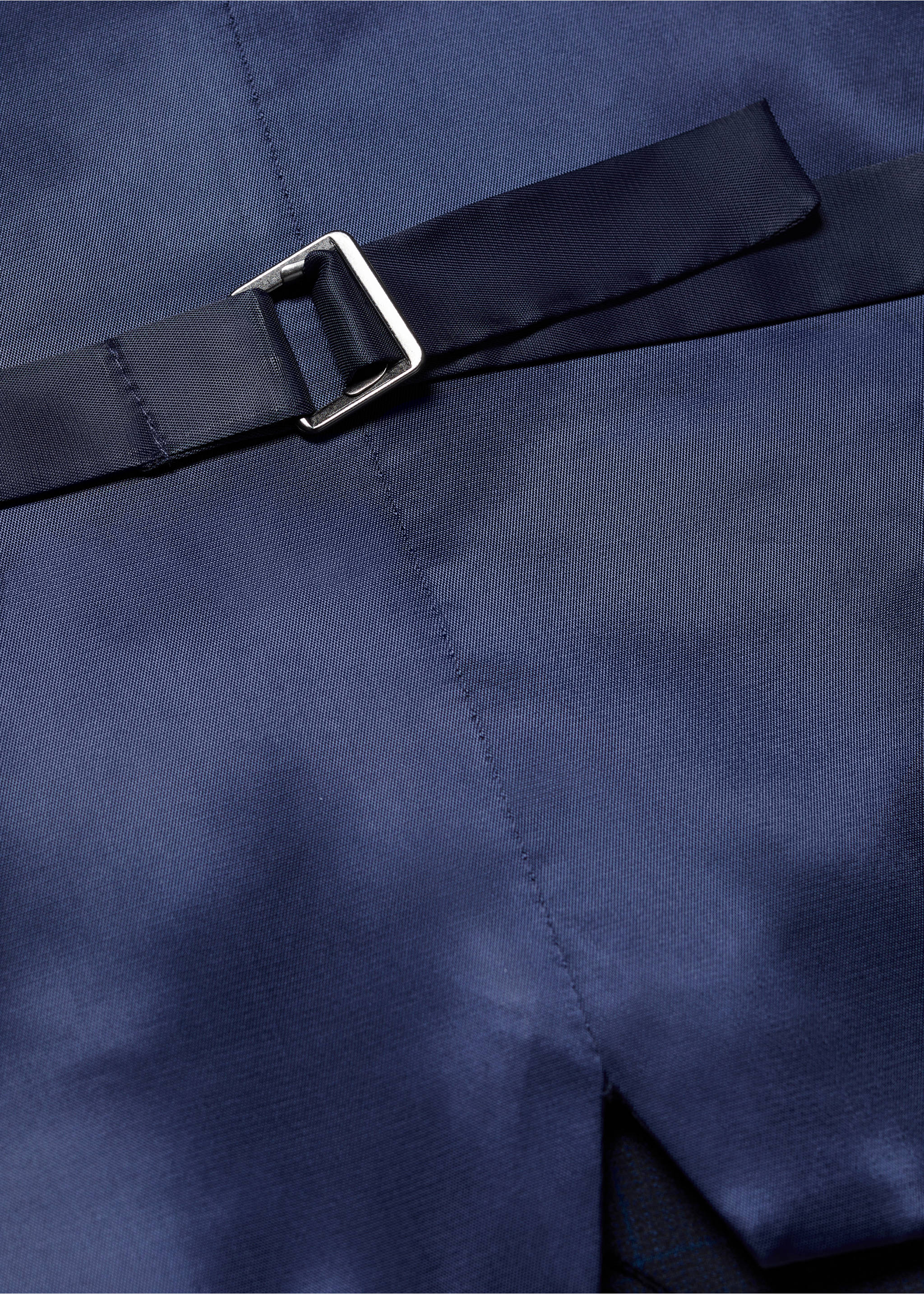 Geruit super slim-fit gilet - Detail van het artikel 8, Donkermarine. Ref: 57040666-00.