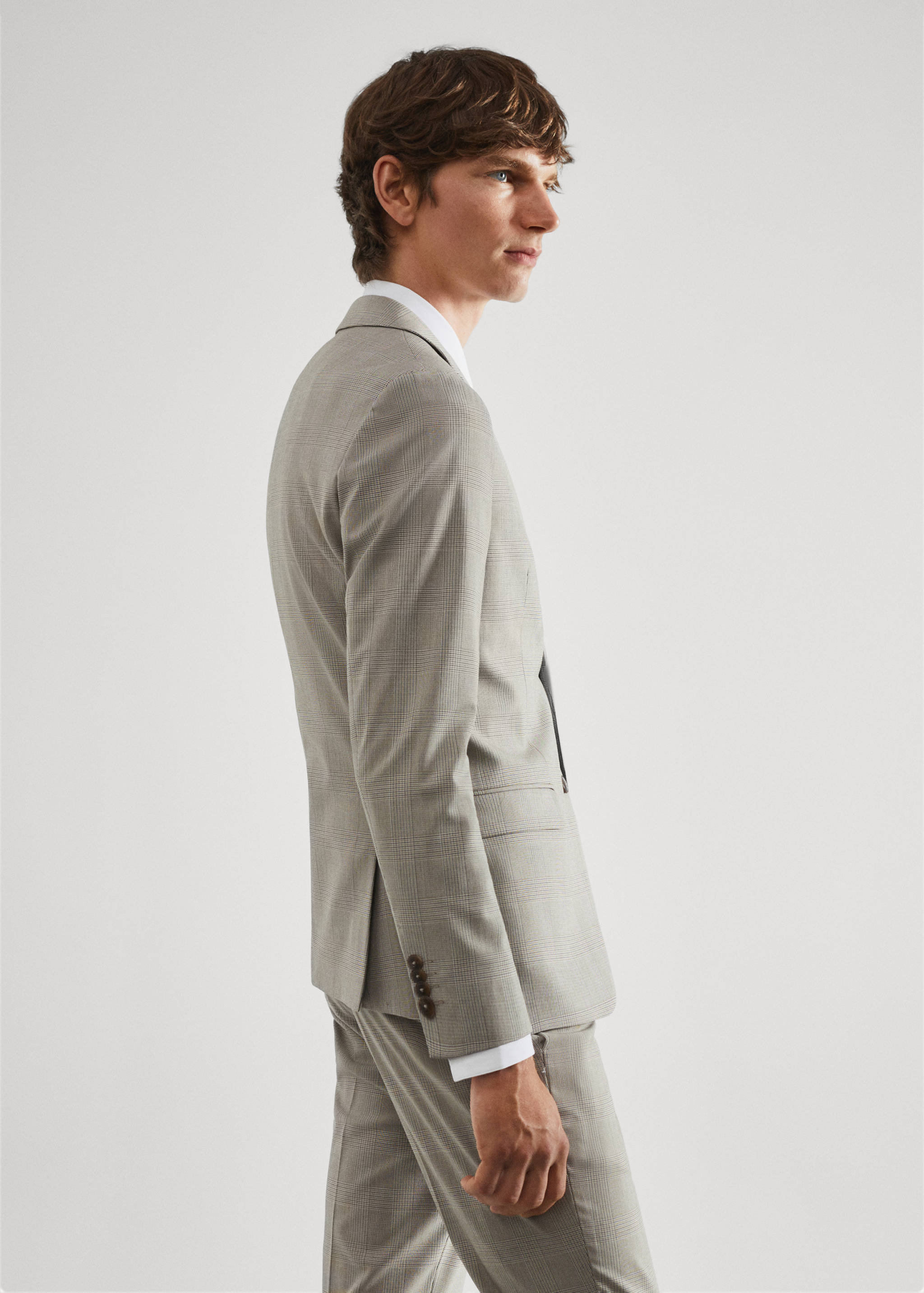 Super slim-fit printed suit jacket - Details of the article 2