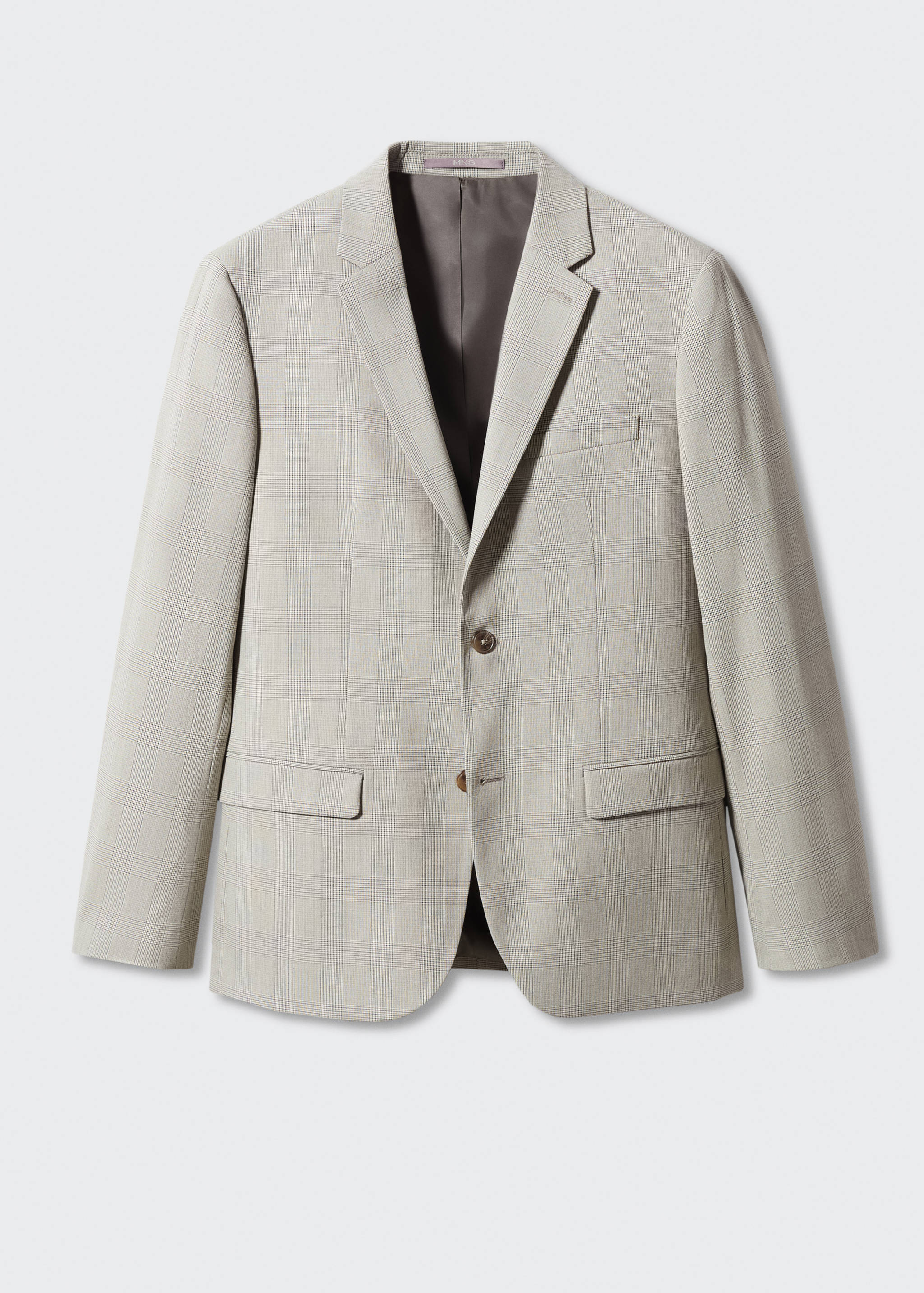 Super slim-fit printed suit jacket - Article without model