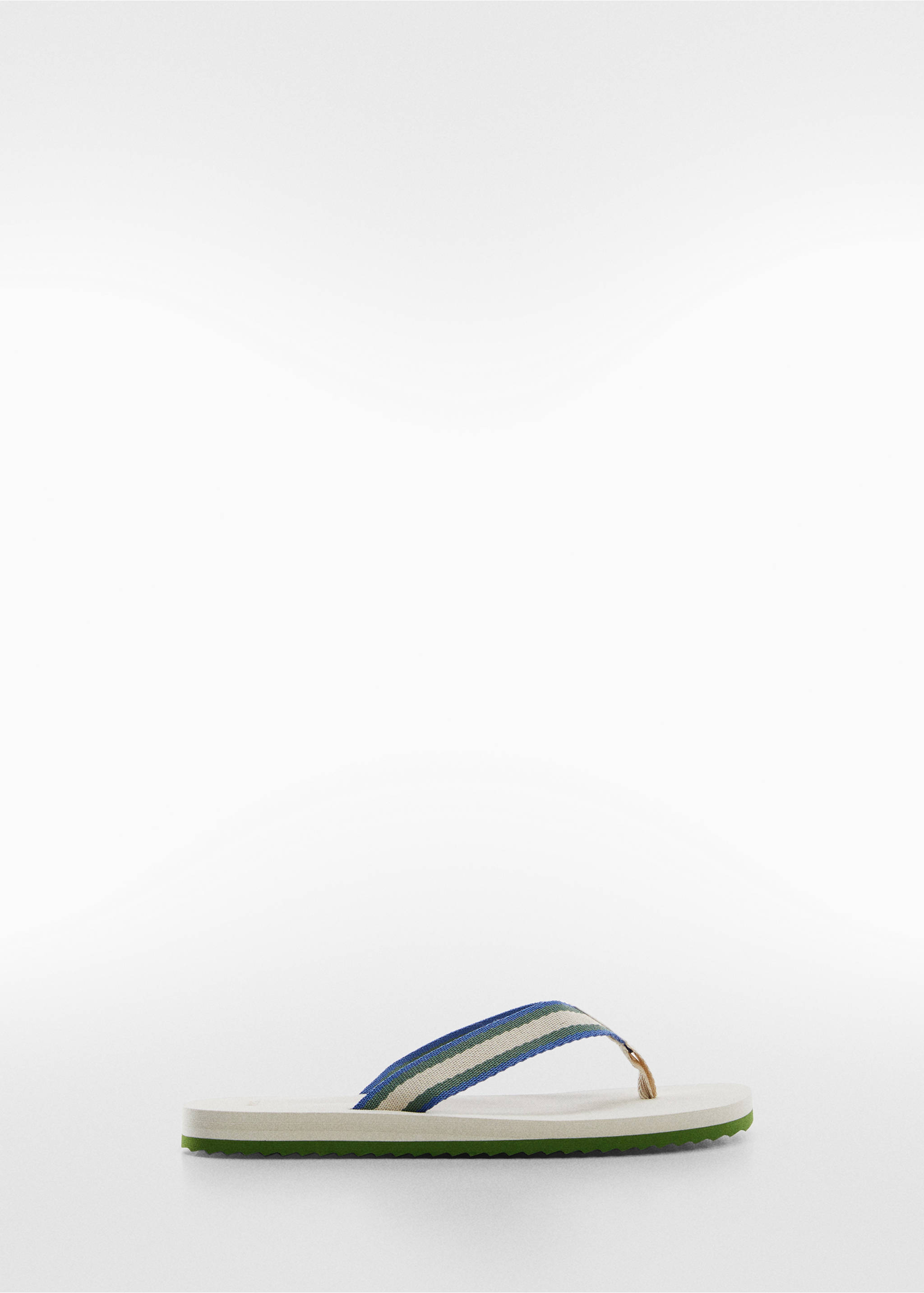 Flip-flops with contrasting colour straps - Article without model, Beige. Ref: 57040672-00.