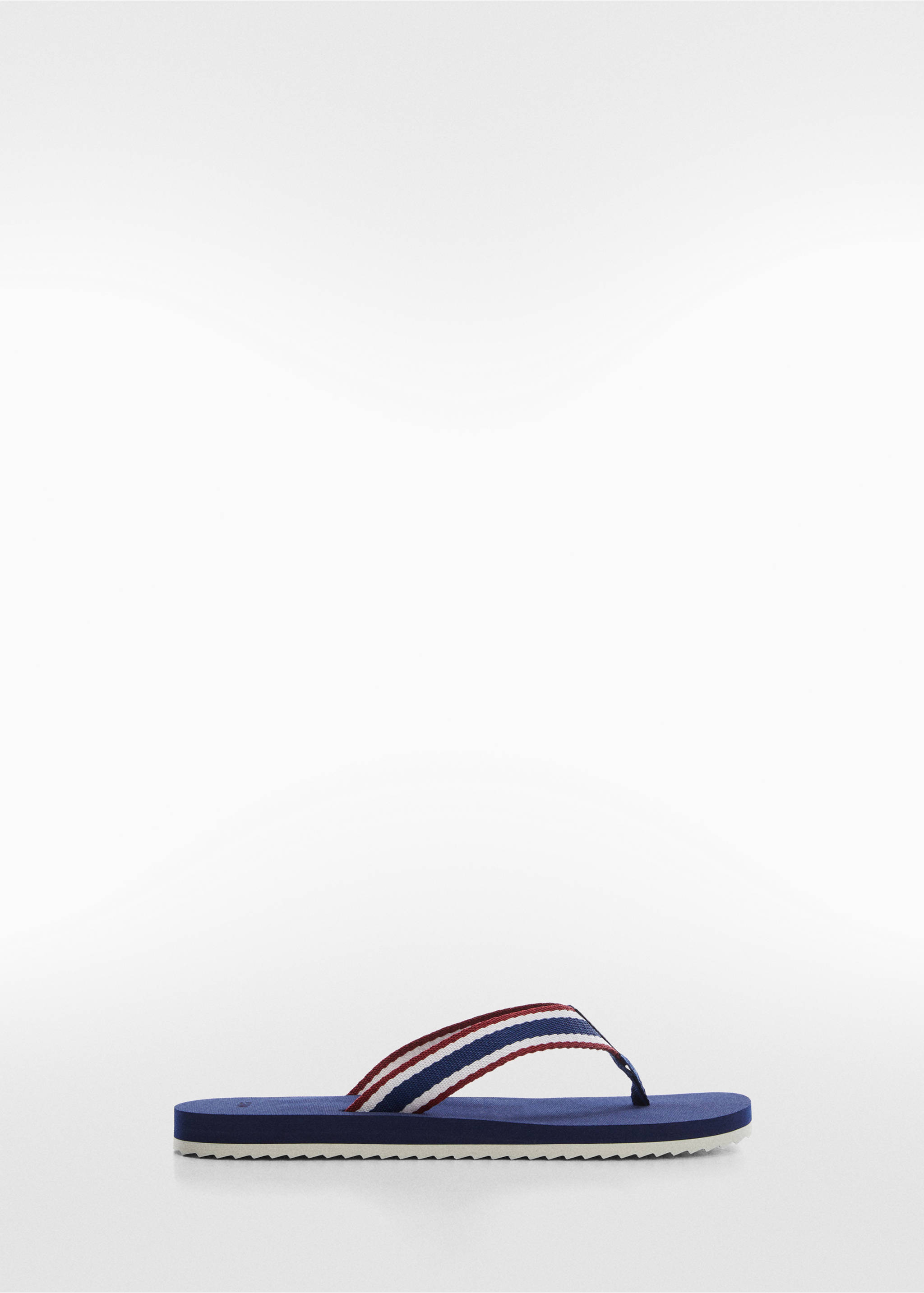 Flip-flops with contrasting colour straps - Article without model, Navy. Ref: 57040672-00.
