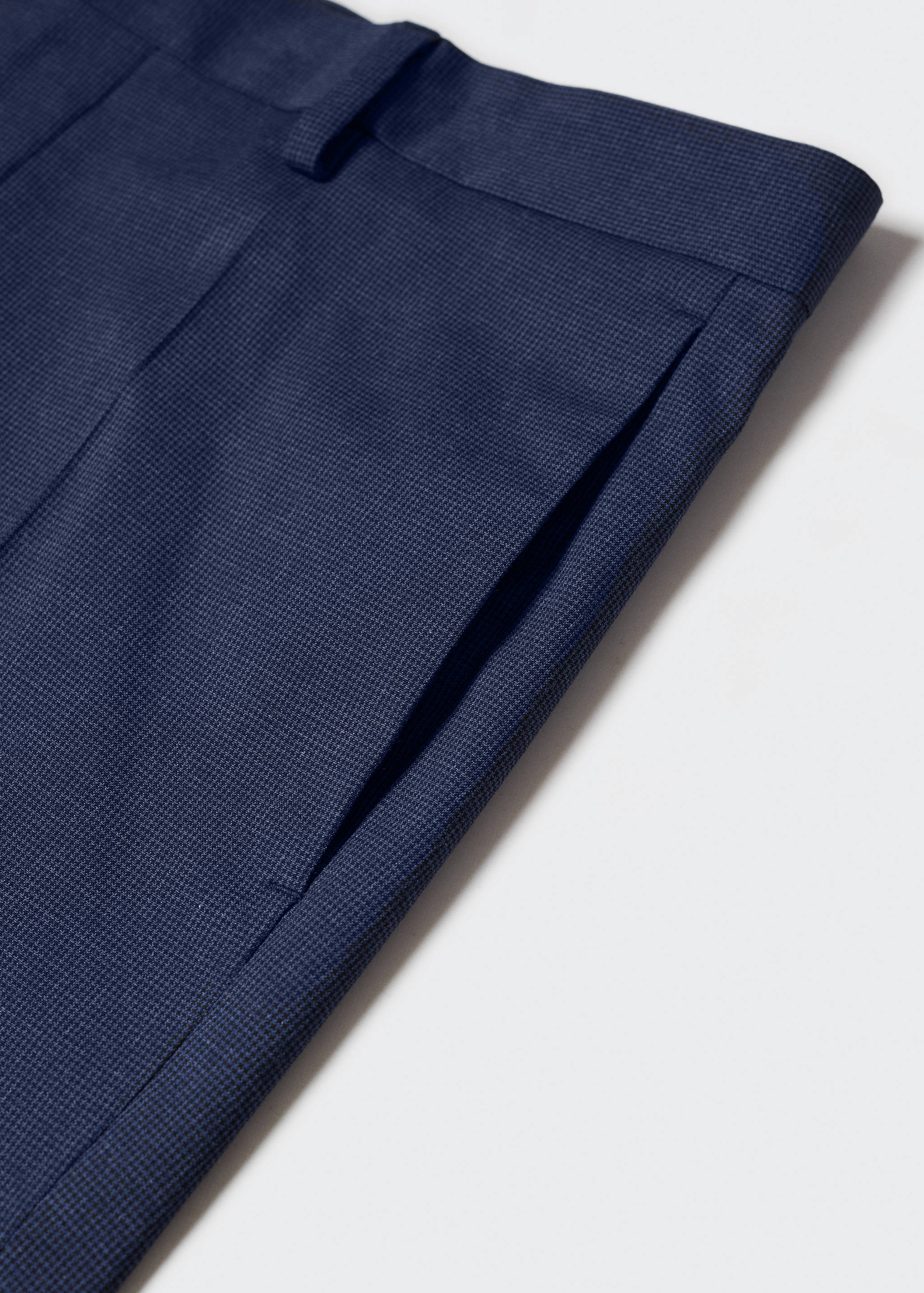 Super slim-fit printed suit trousers - Details of the article 8