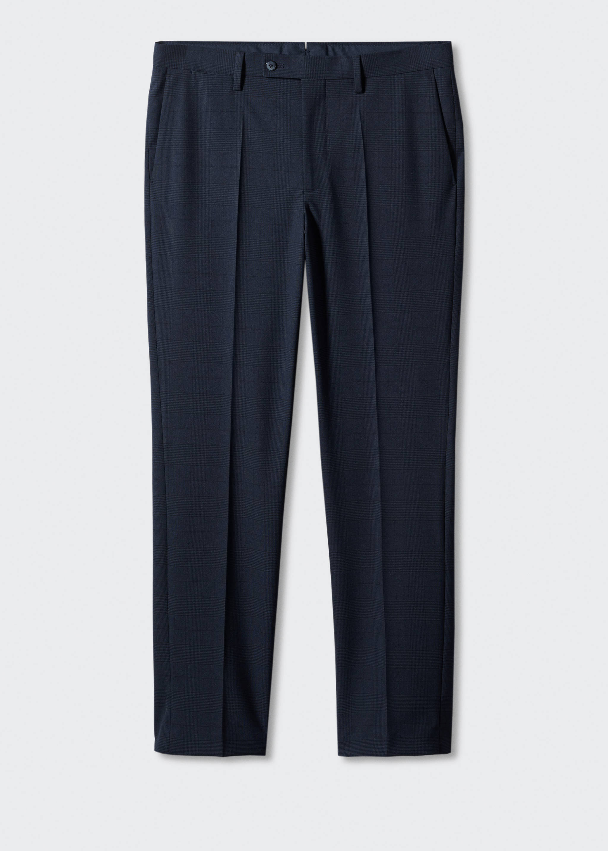 Stretch-fabric slim-fit printed suit pants - Article without model