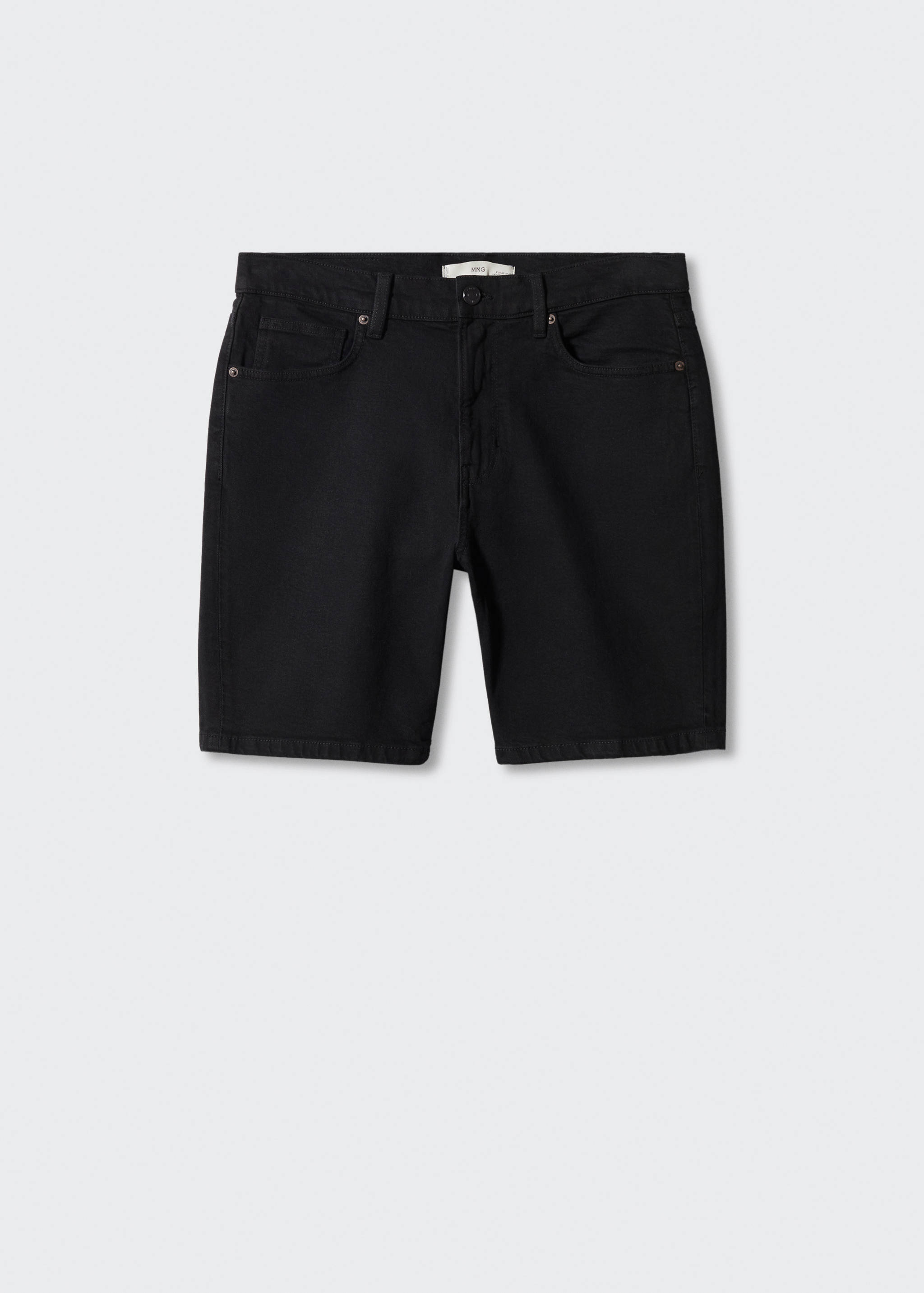 Regular-fit denim bermuda shorts - Article without model