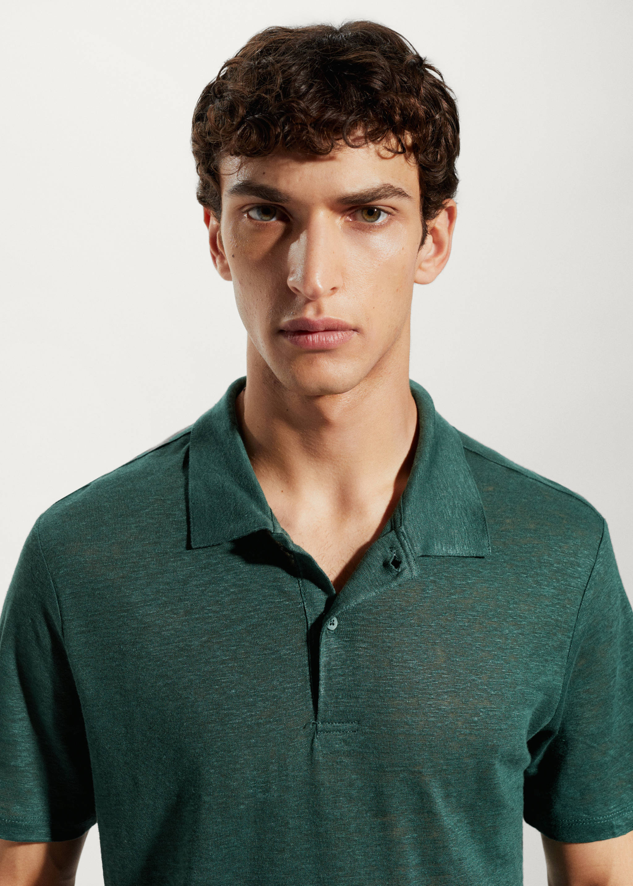 Polo slim fit 100 % lin - Détail de l'article 1