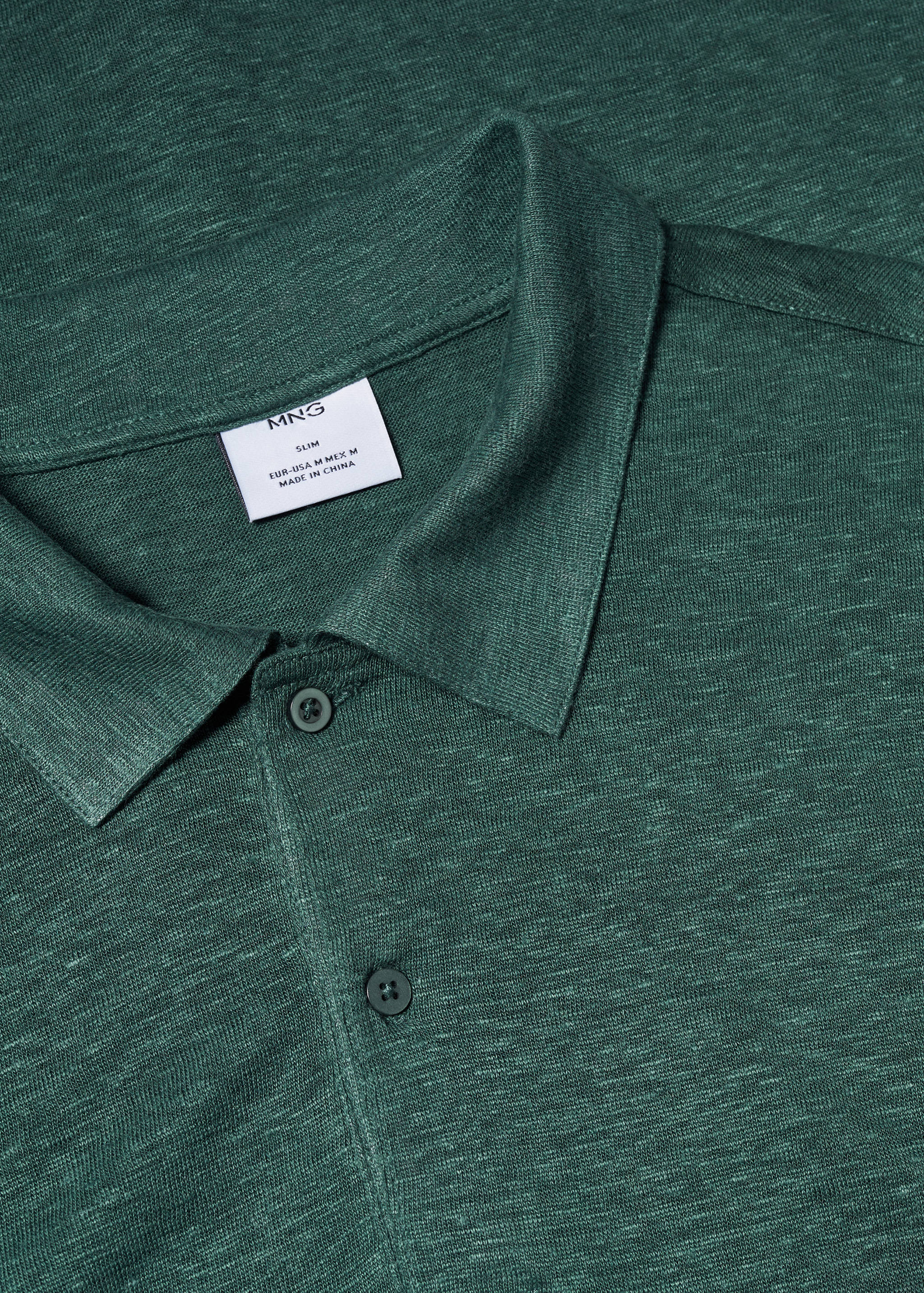 Polo slim fit 100 % lin - Détail de l'article 8
