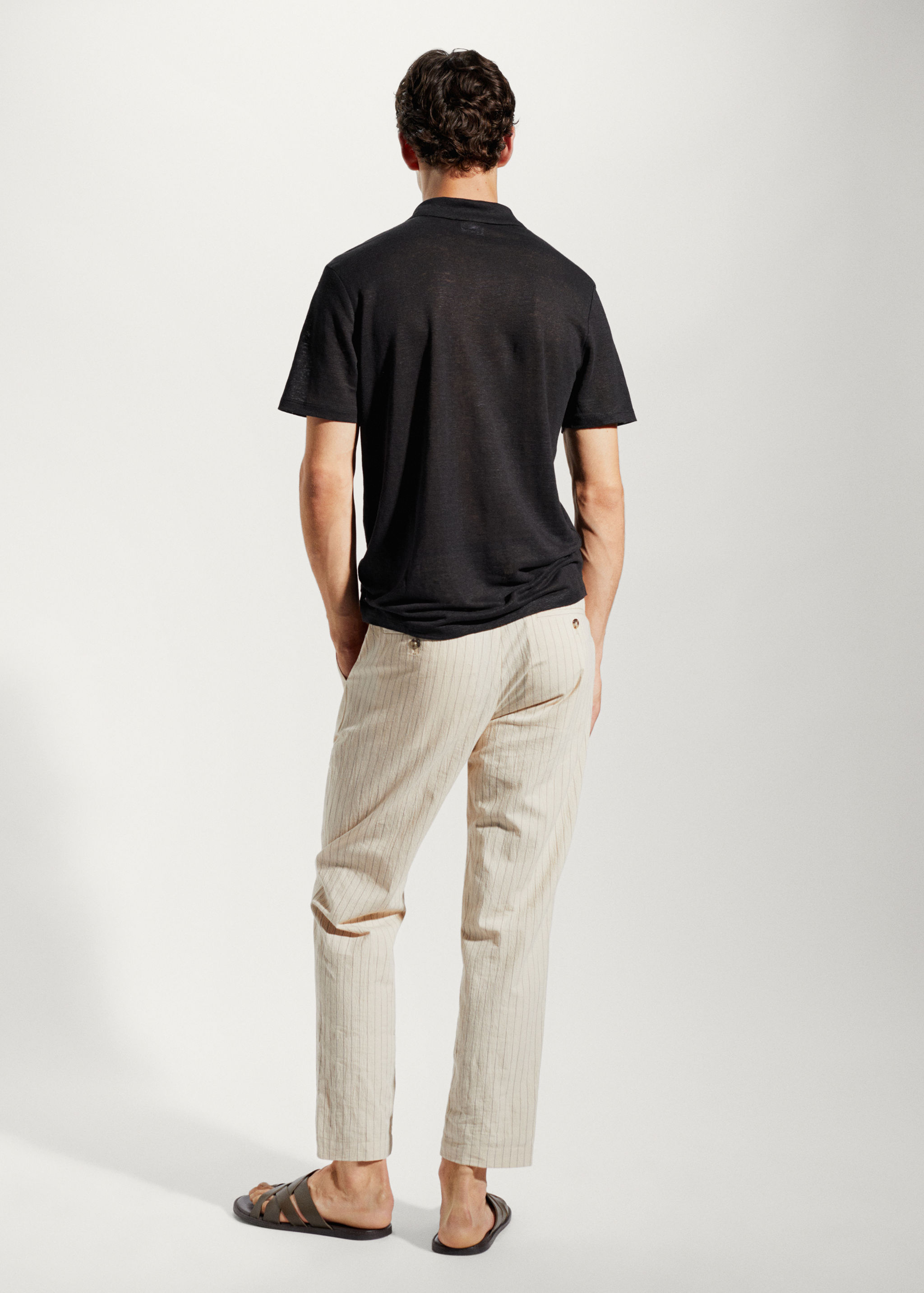 Polo slim fit 100% lli - Revers de l'article
