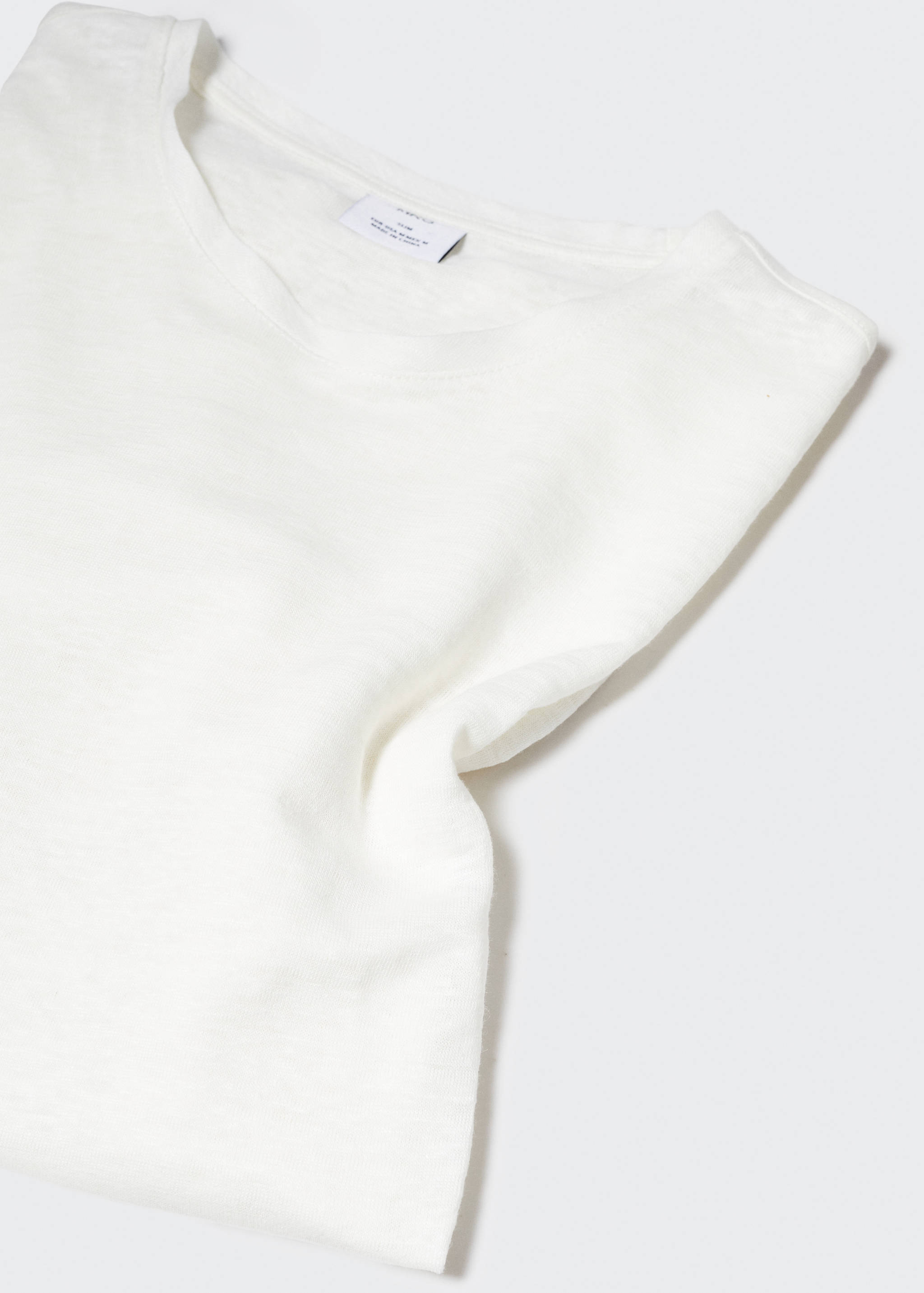 T-shirt slim fit 100 % lin - Détail de l'article 8