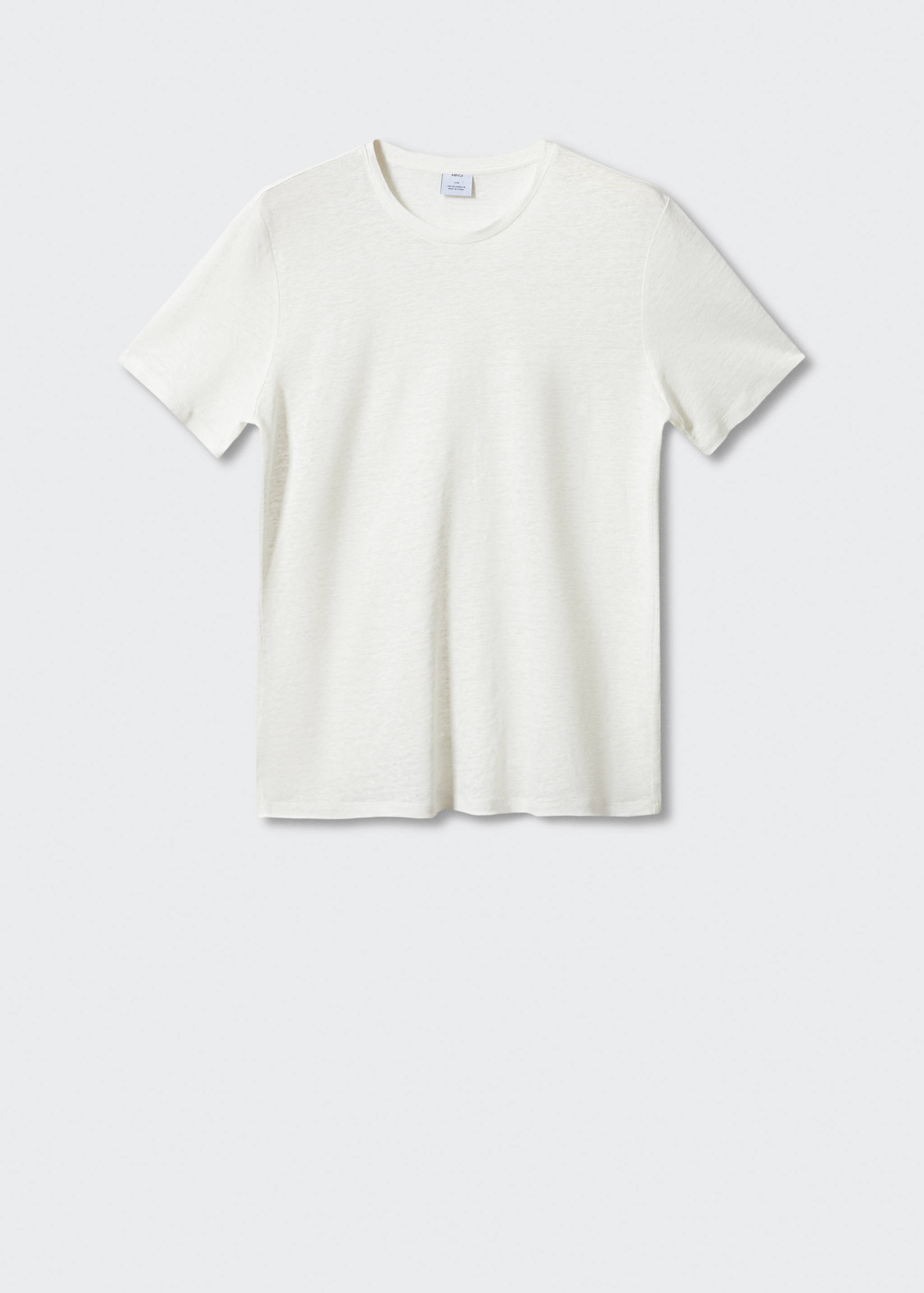 T-shirt slim fit 100 % lin - Article sans modèle