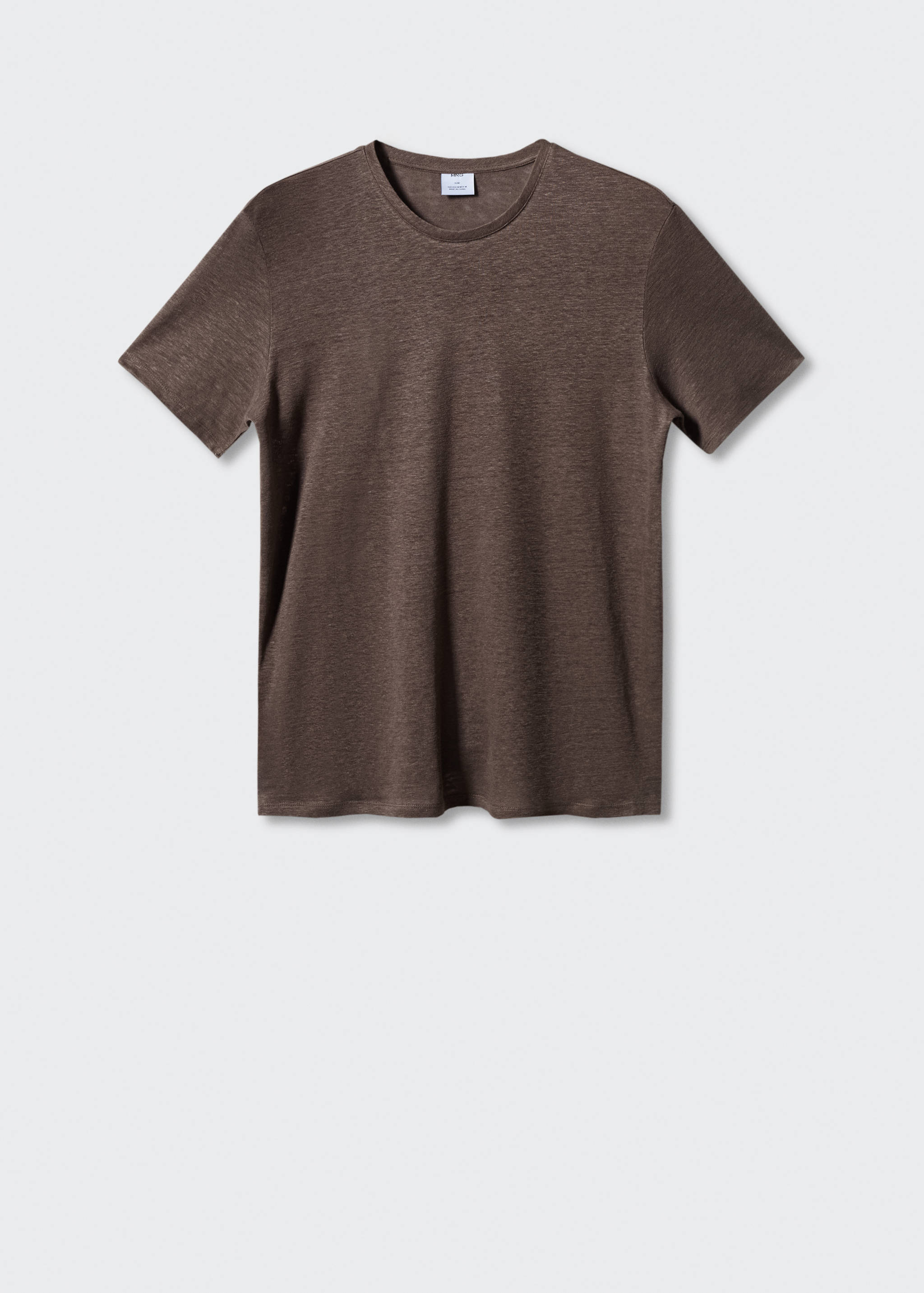 T-shirt slim fit 100 % lin - Article sans modèle