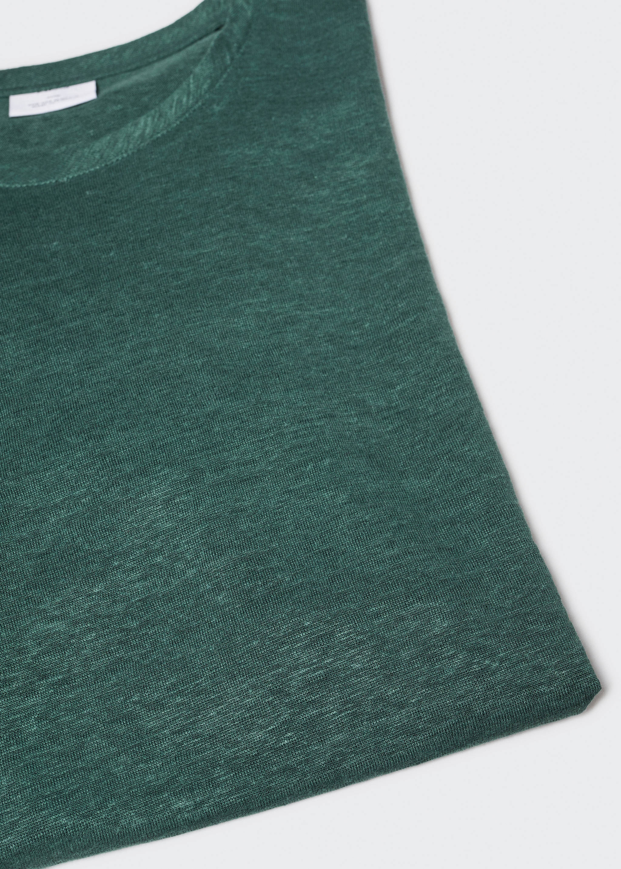 T-shirt slim fit 100 % lin - Détail de l'article 8