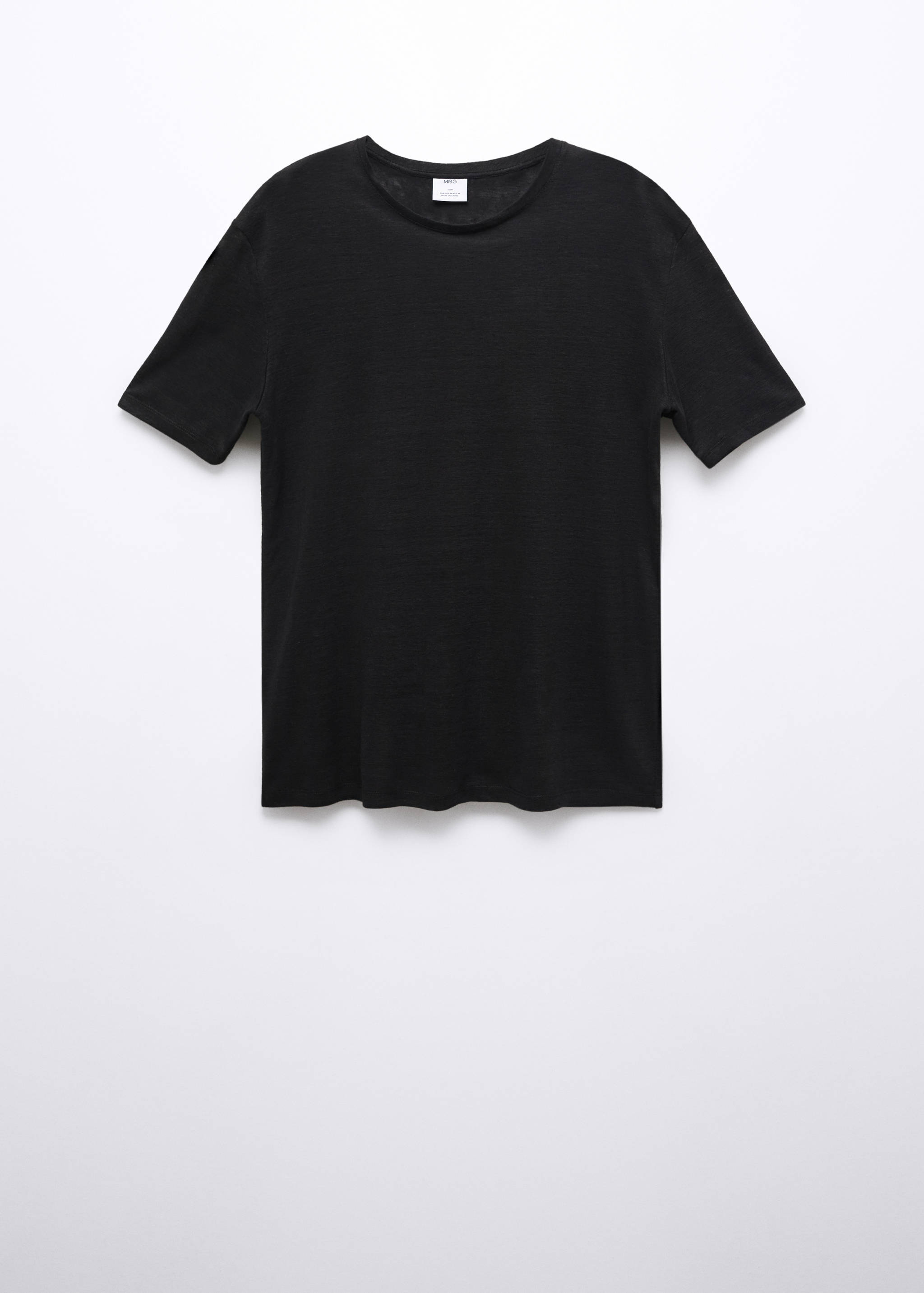 T-shirt slim fit 100 % lin - Article sans modèle