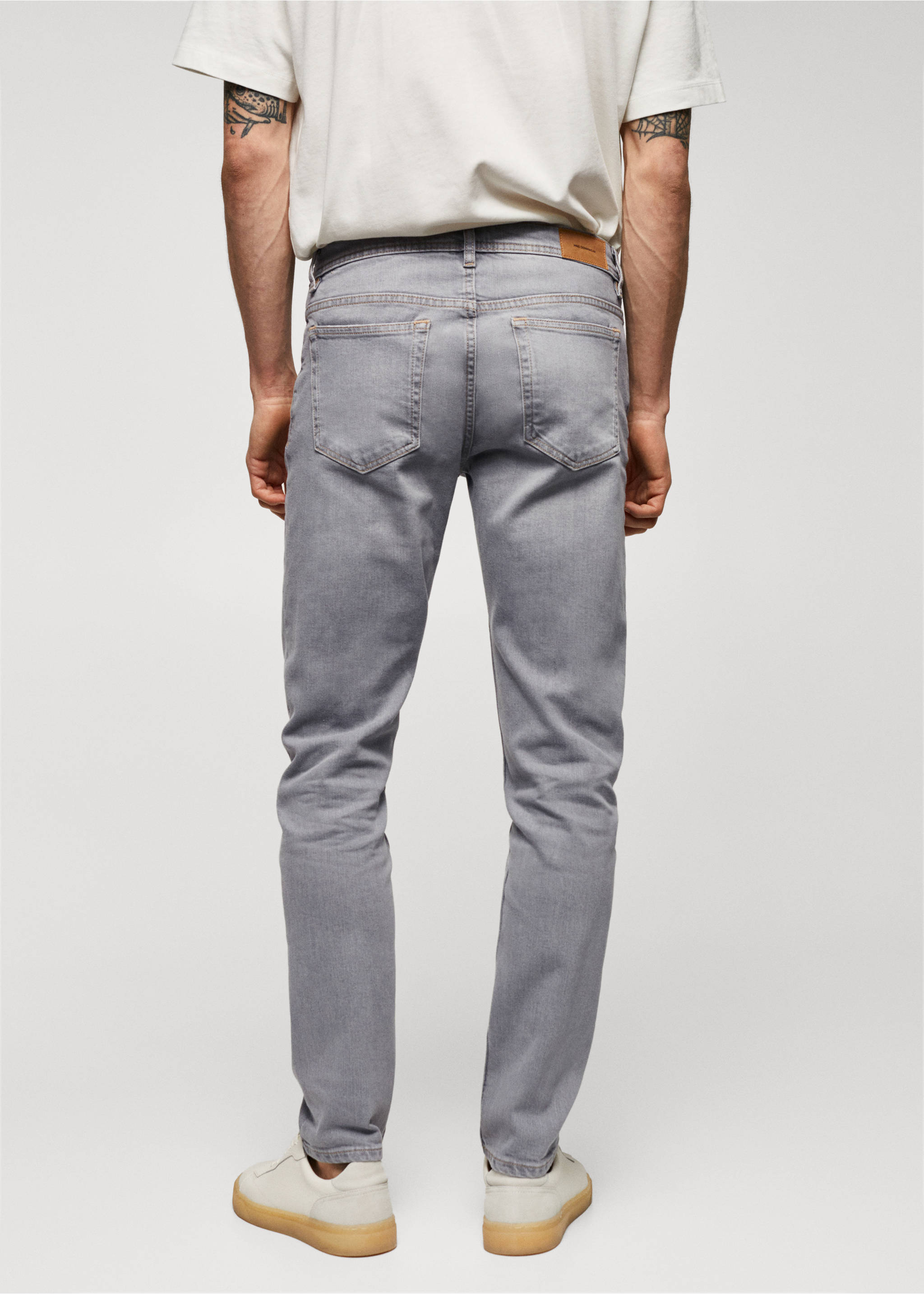 Jan slim-fit jeans - Reverse of the article, Light Grey Denim. Ref: 57040687-00.