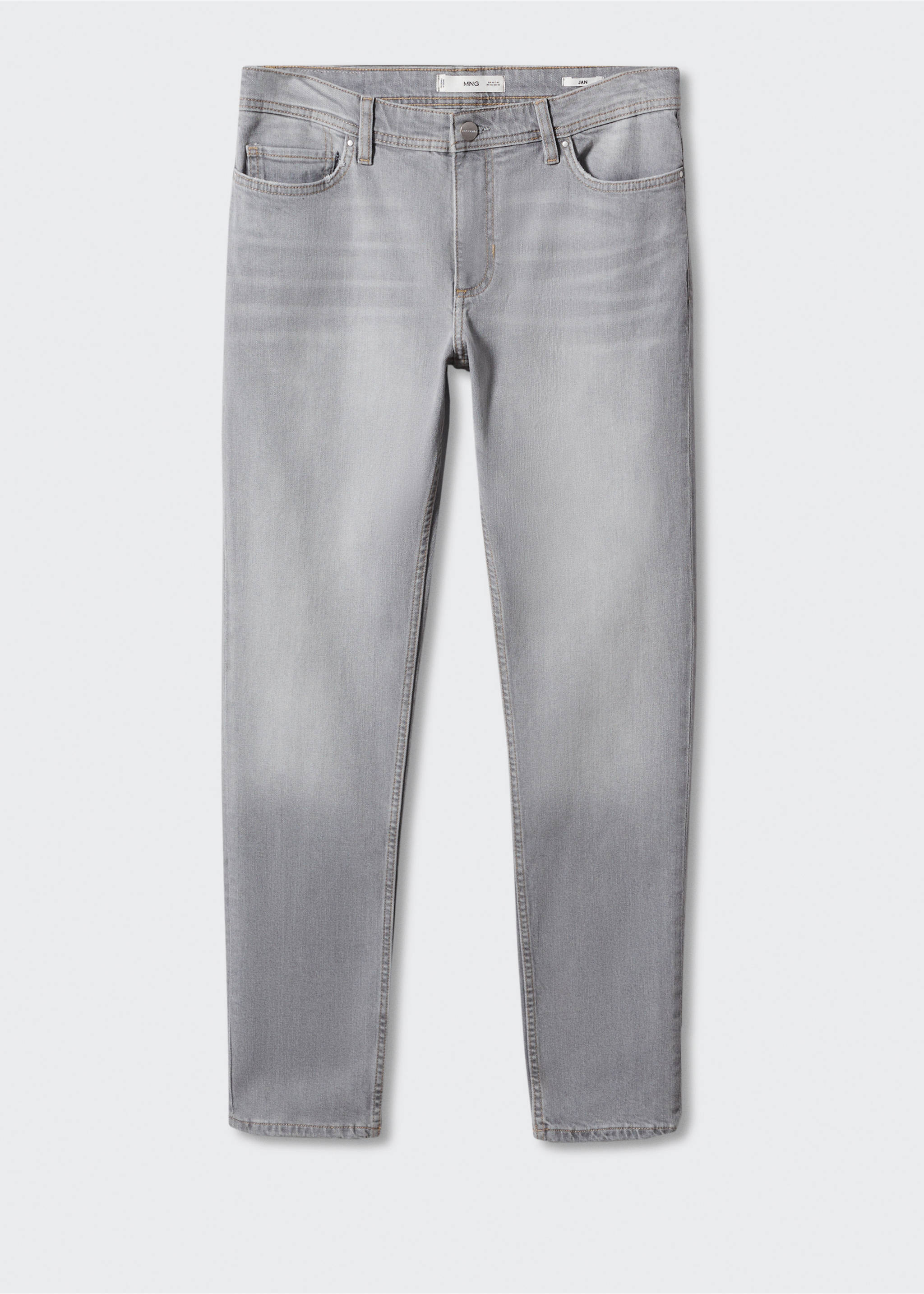 Jan slim fit jeans - Artikel zonder model, Lichtgrijs denim. Ref: 57040687-00.