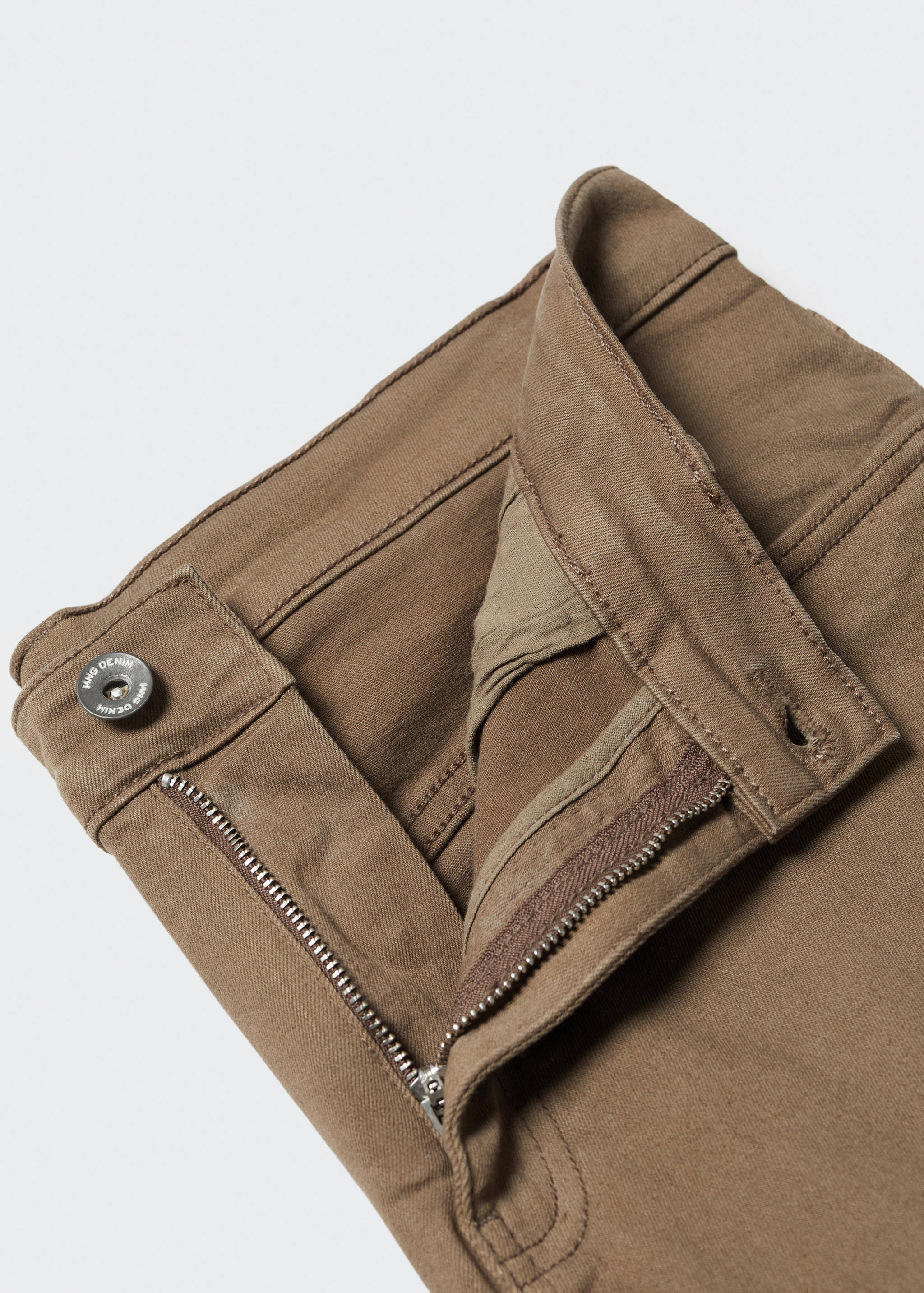 Slim-fit denim bermuda shorts - Details of the article 8
