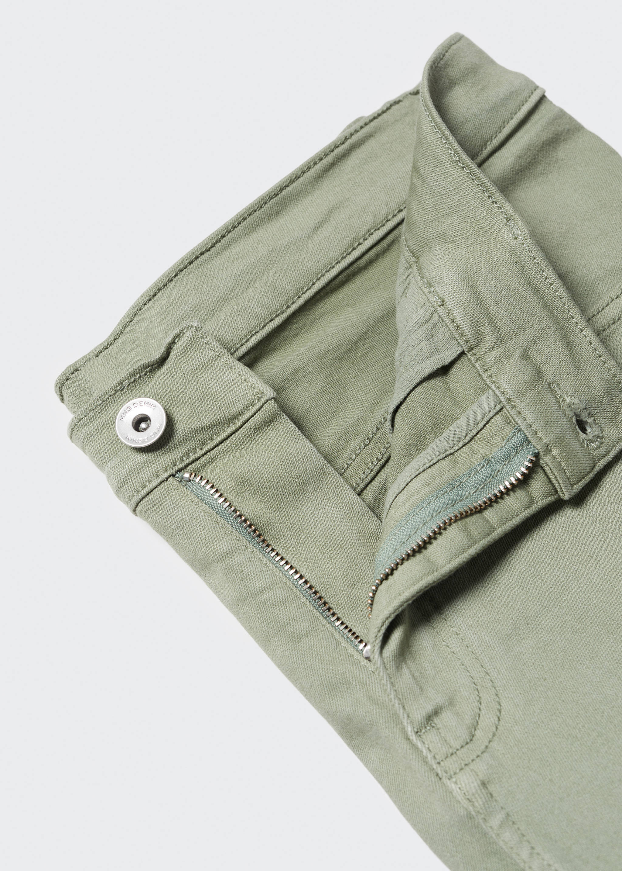 Slim-fit denim bermuda shorts - Details of the article 8