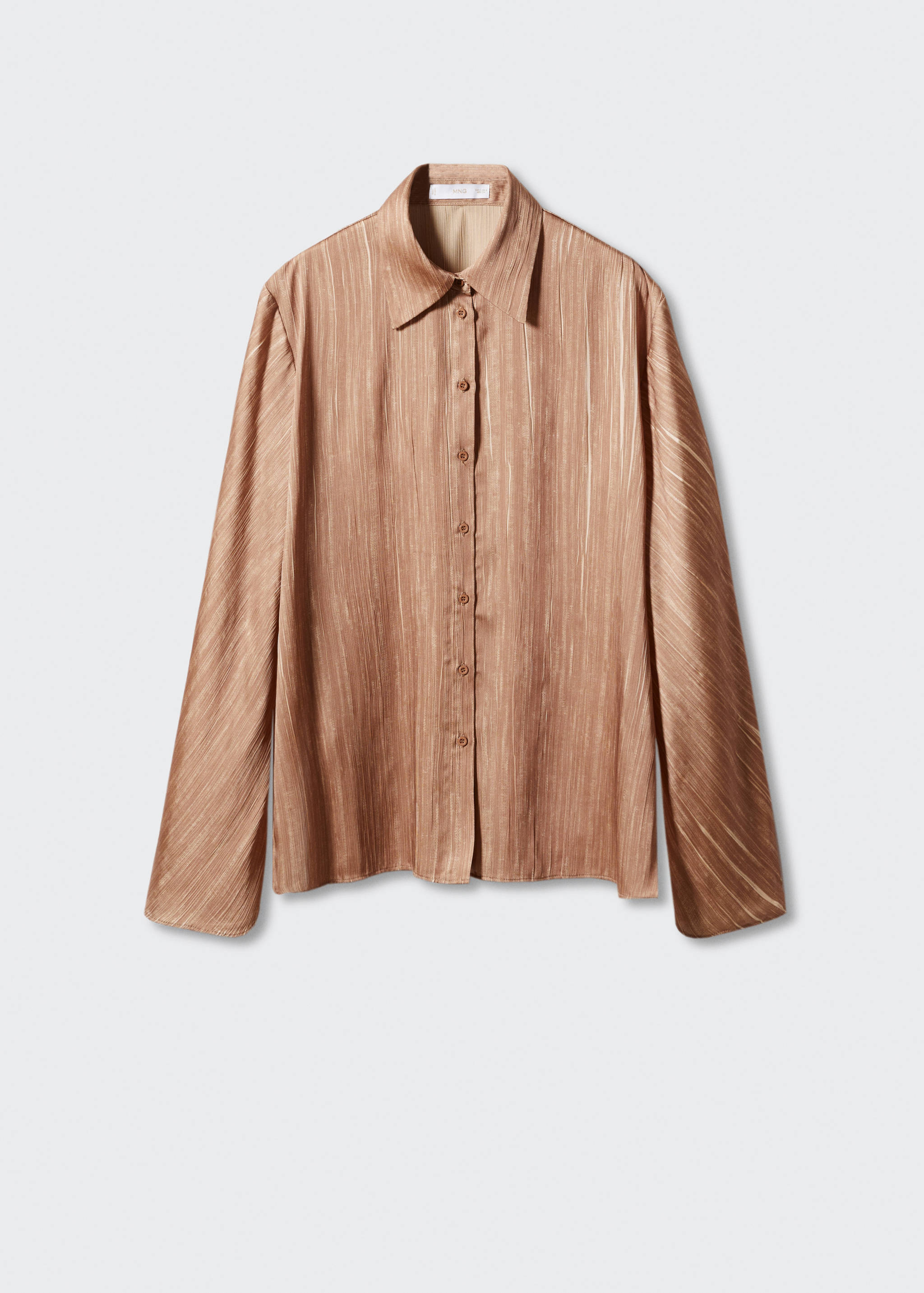 Satin pleated shirt - Article without model