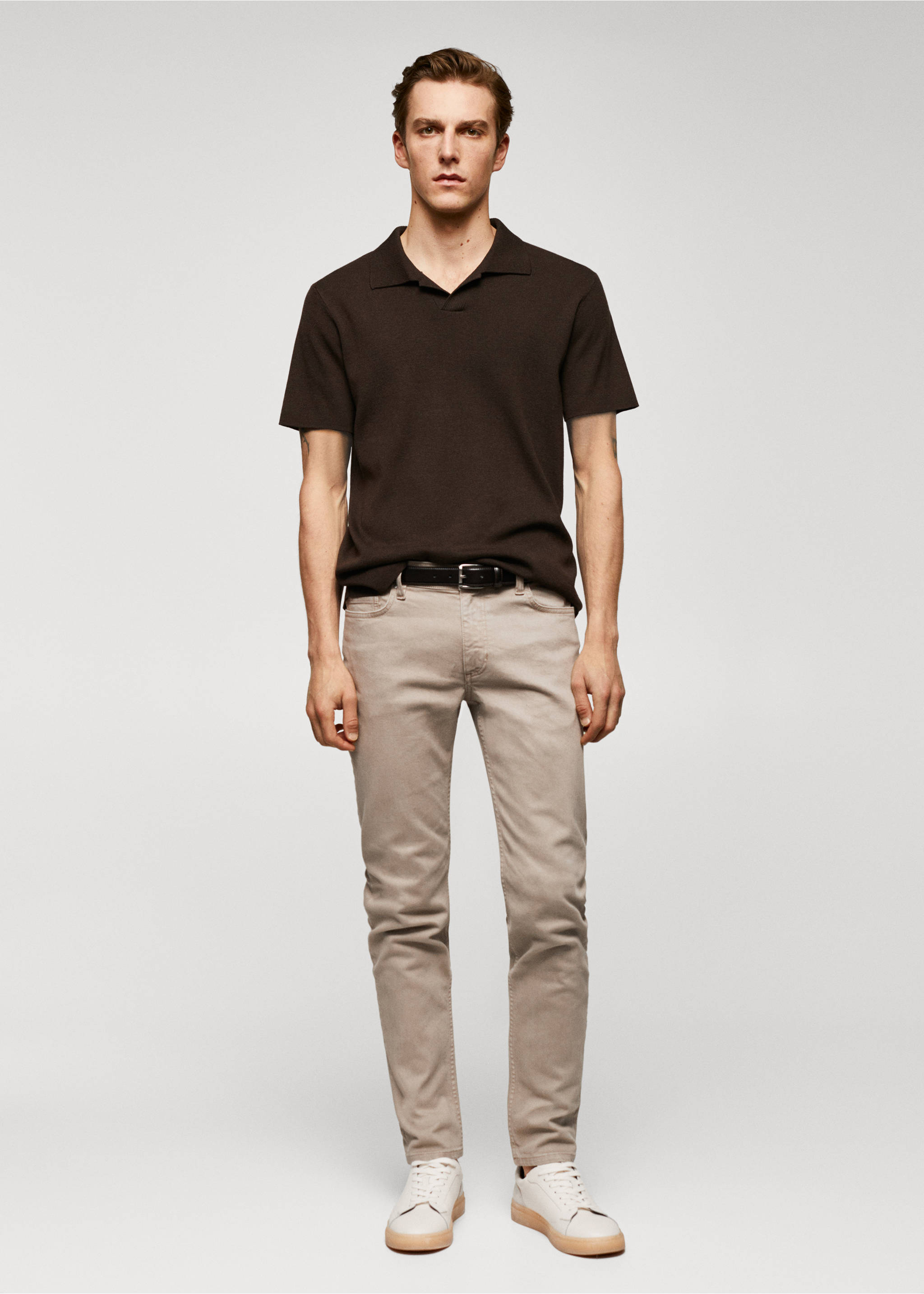 Jan slim-fit jeans - General plane, Beige. Ref: 57040693-00.