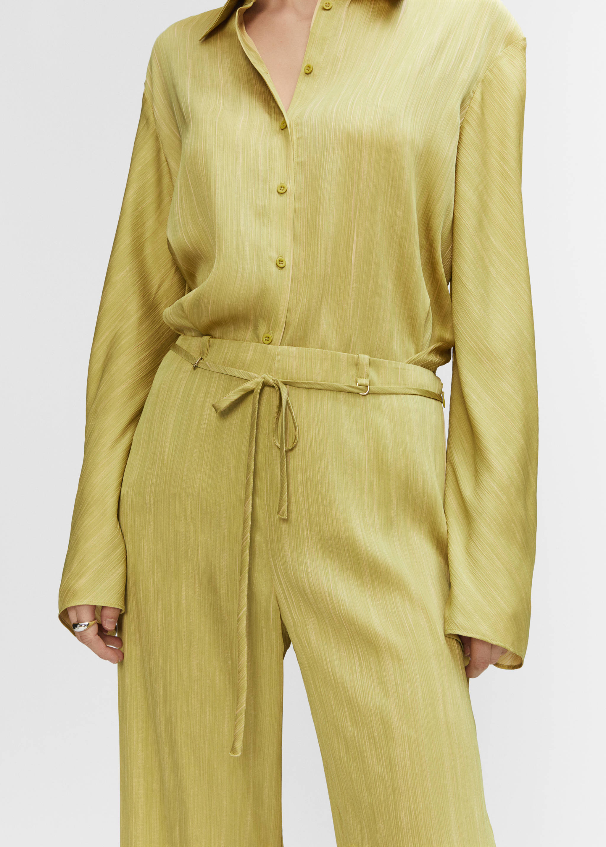 Pantalon plissé satiné - Détail de l'article 6