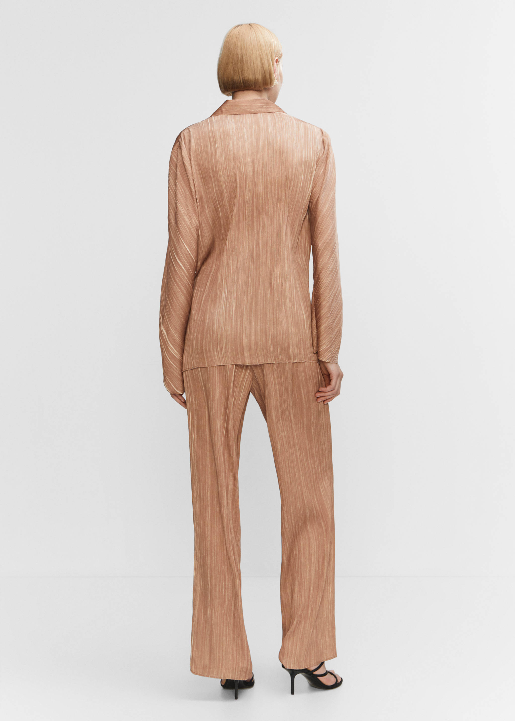 Pantalon plissé satiné - Verso de l’article