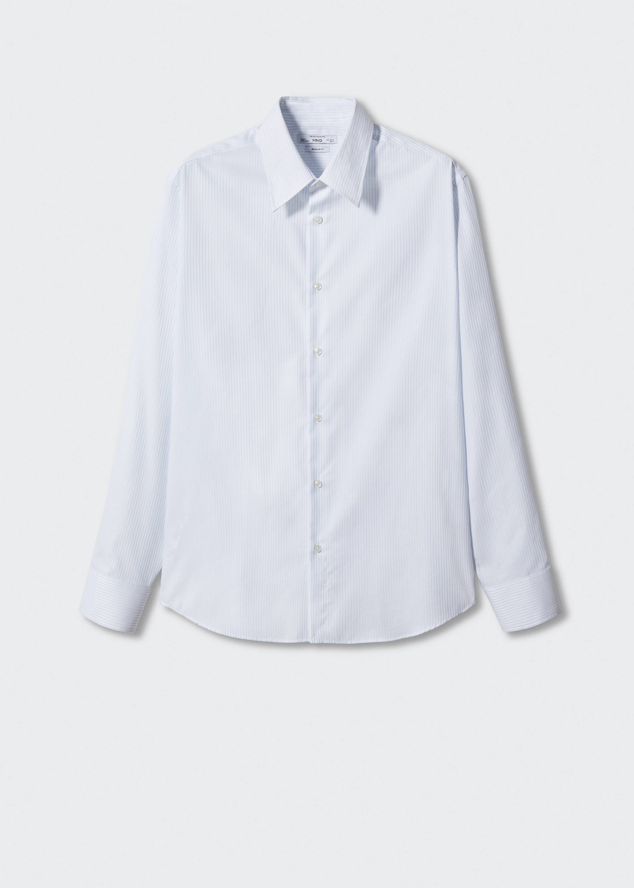 Gestreiftes Regular-Fit-Oberhemd aus Twill - Artikel ohne Model