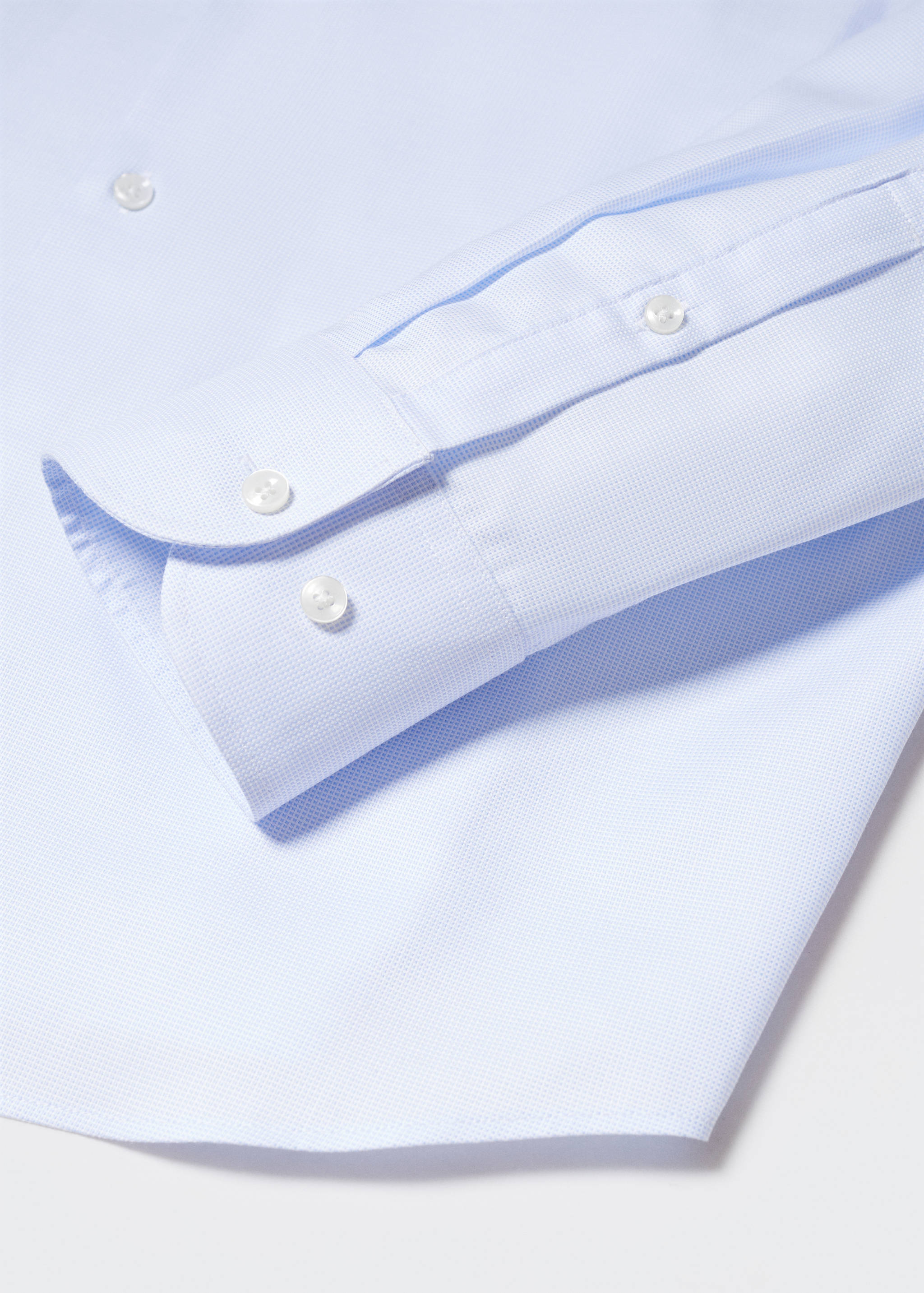 Obleková košile slim fit se strukturou - Detail zboží 8