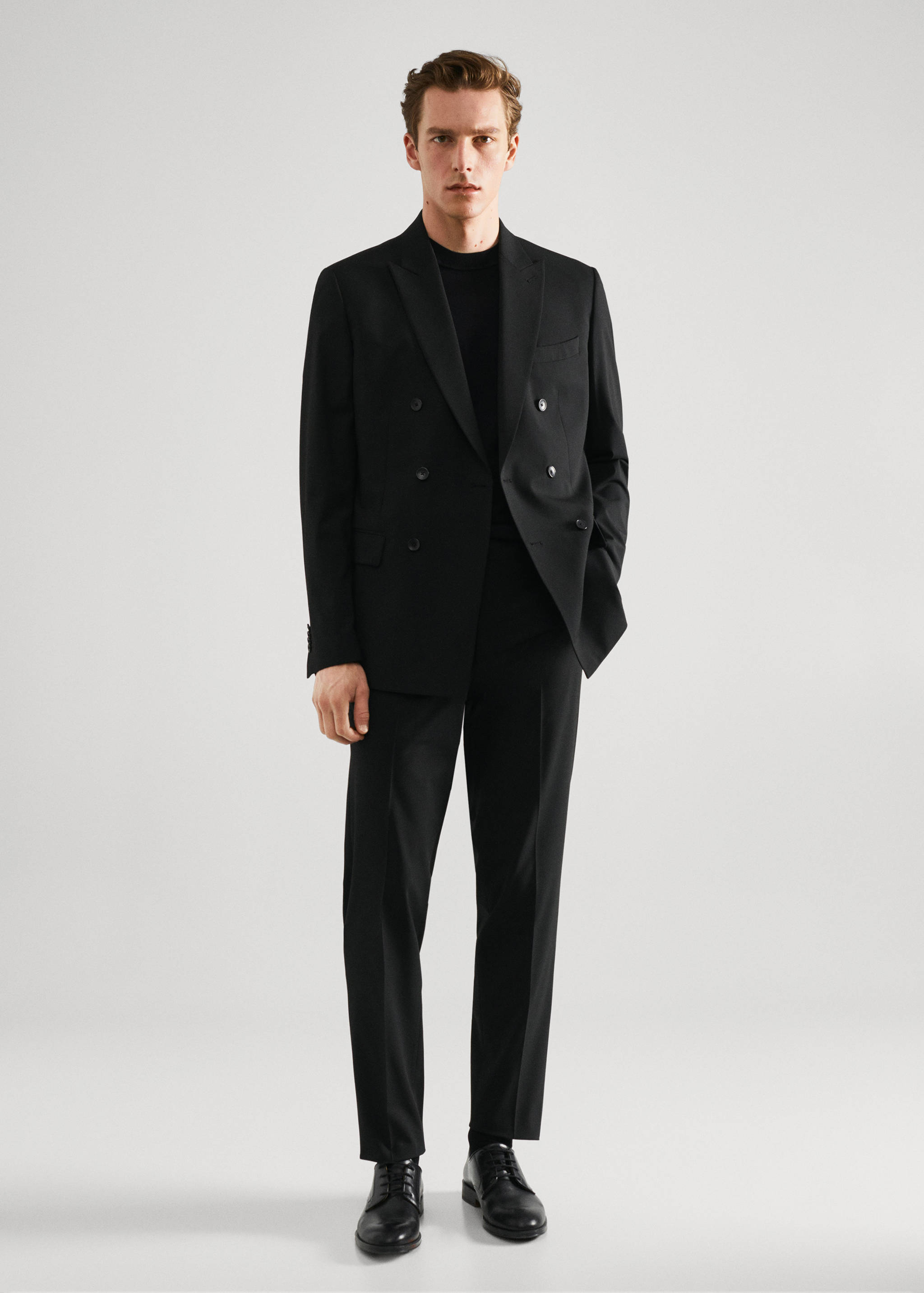 Slim fit suit trousers - General plane