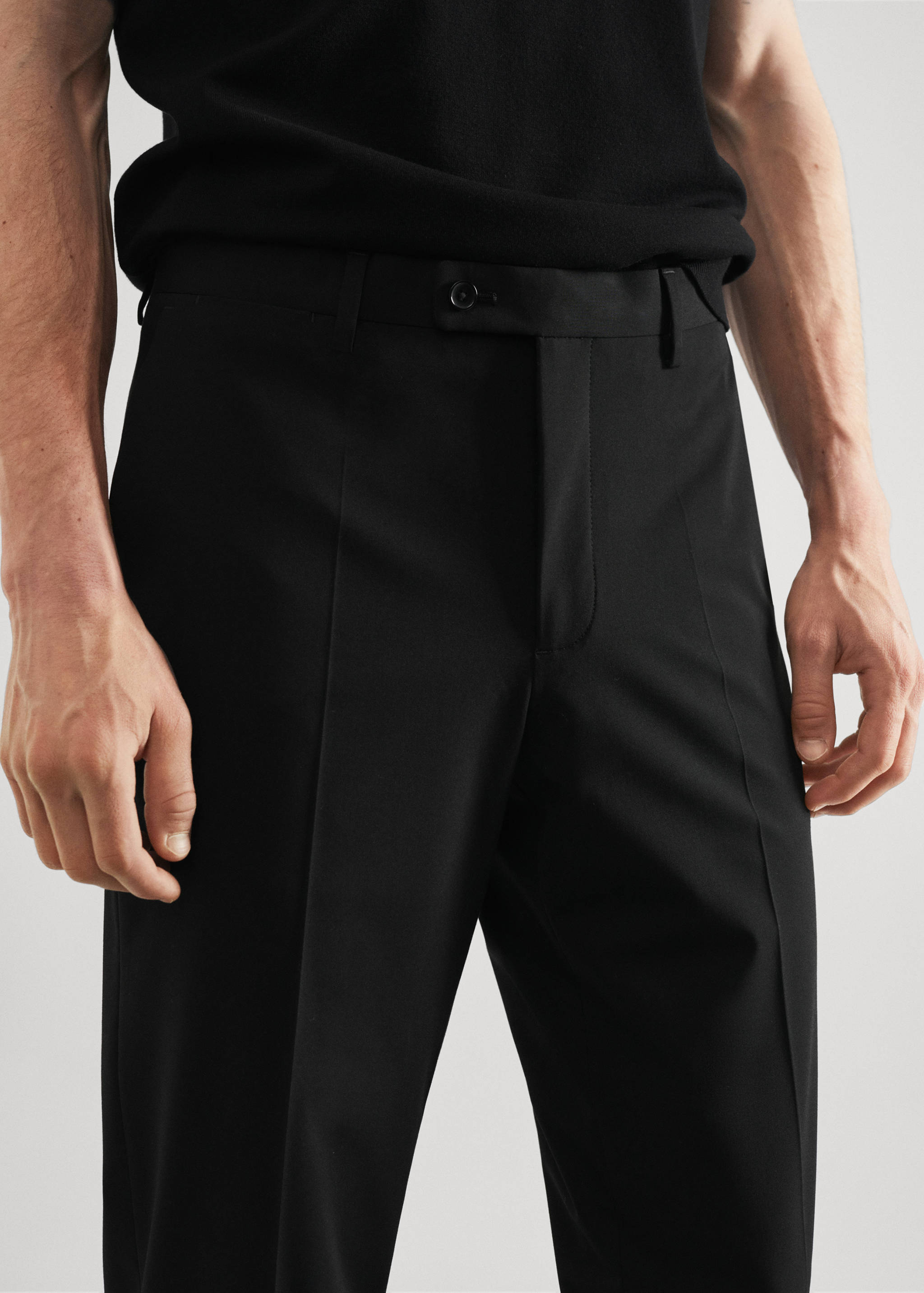Slim fit suit trousers - Details of the article 1