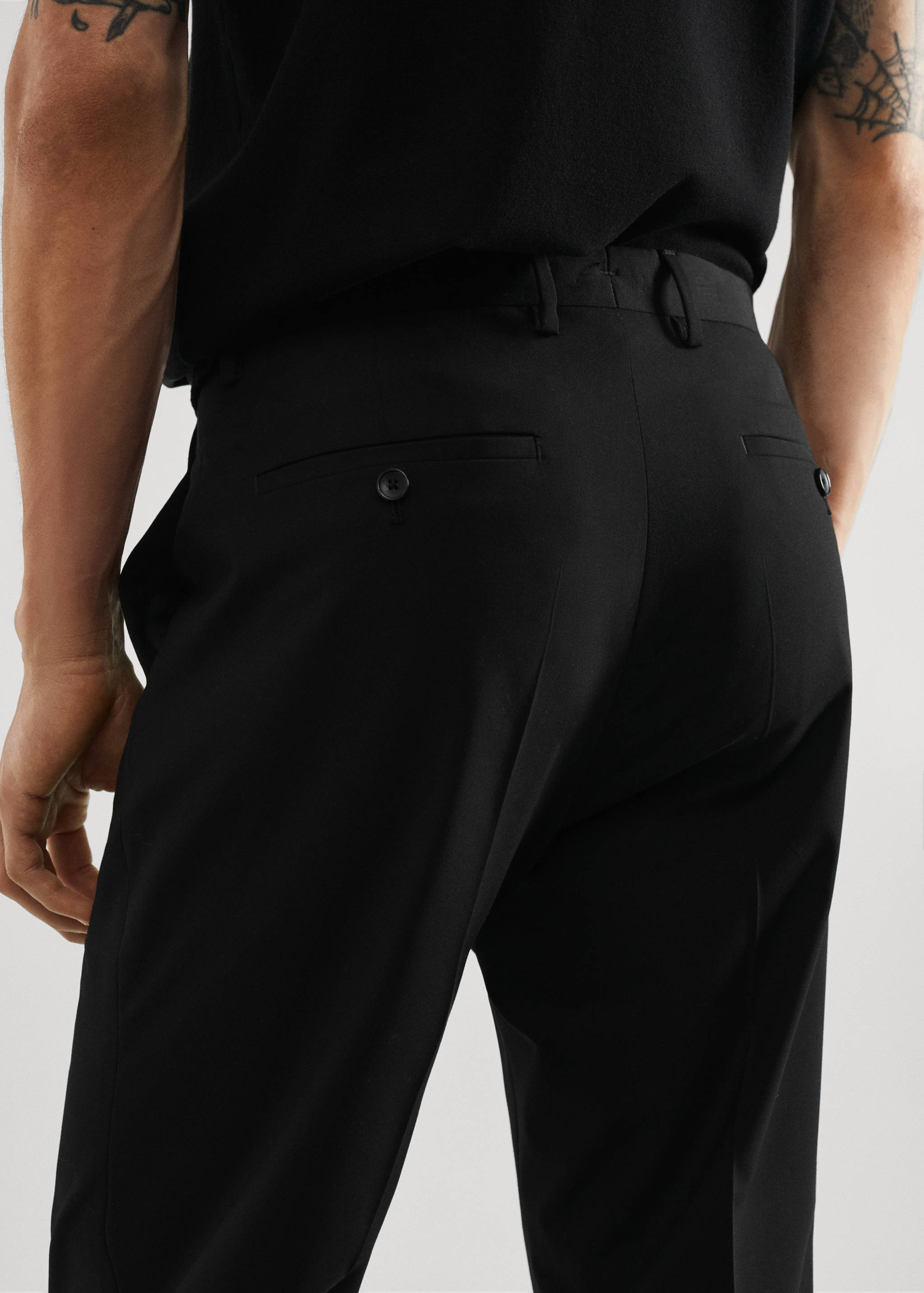 Slim fit suit trousers - Details of the article 6