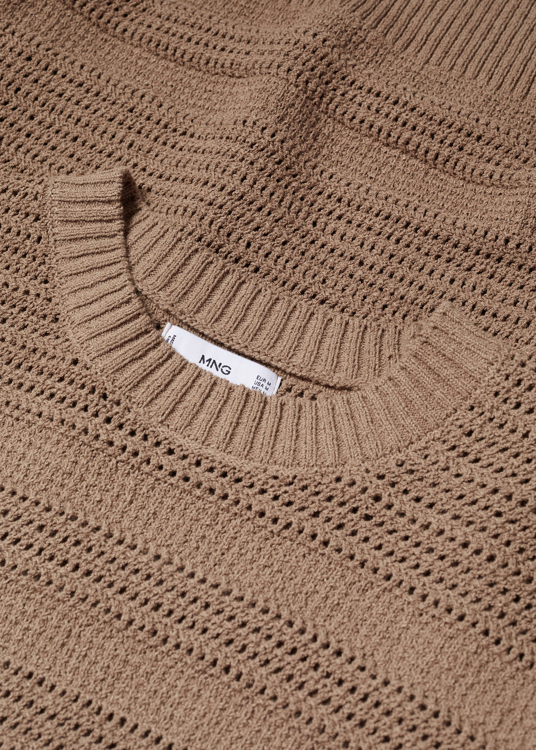 Bavlněný ažurový svetr - Detail zboží 8